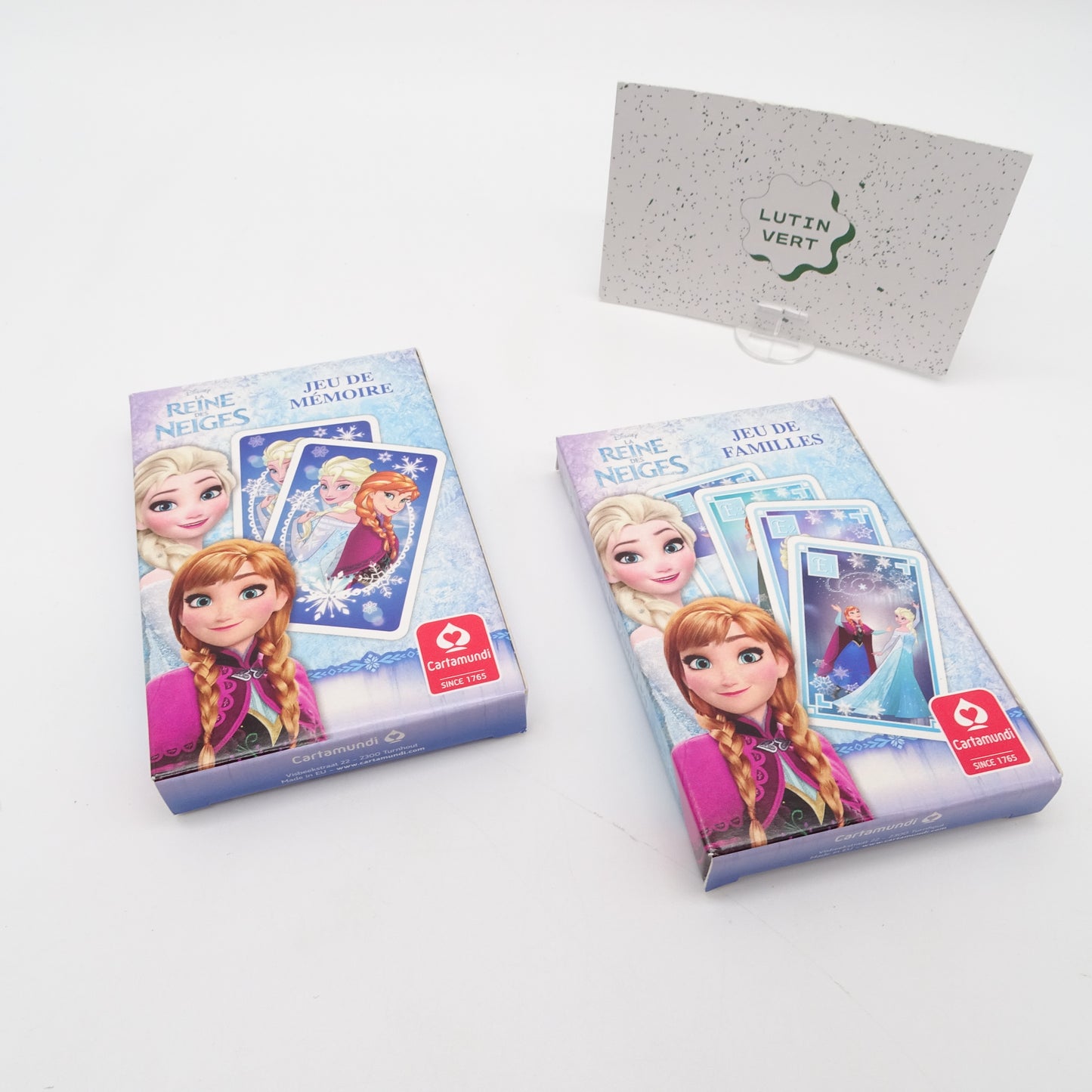Jeu de Familles + Jeu de Mémoire, La Reine des Neiges CARTAMUNDI - Dès 2 ans | Ref 14746