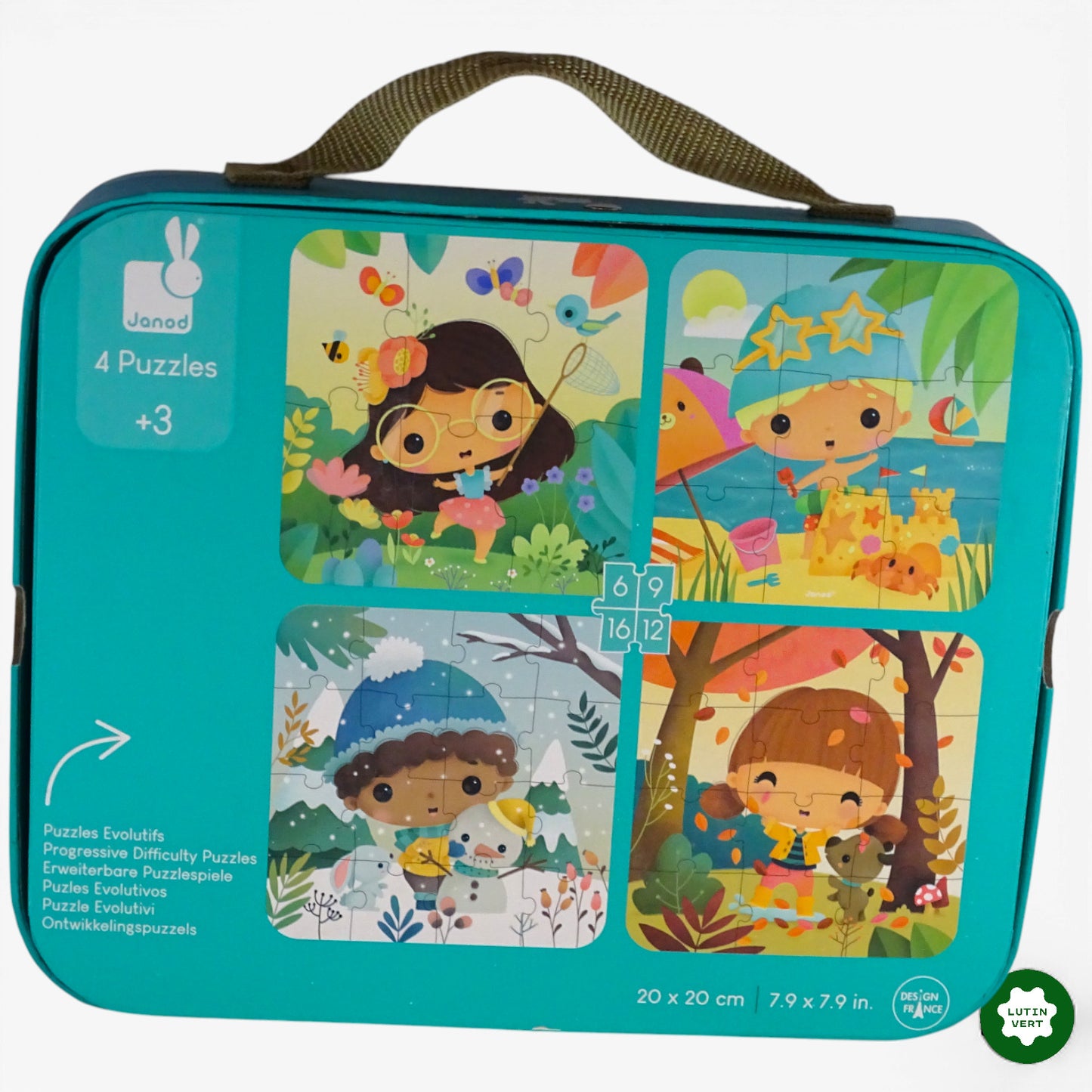 4 puzzles évolutifs d'occasion JANOD - Dès 3 ans | Ref 10675