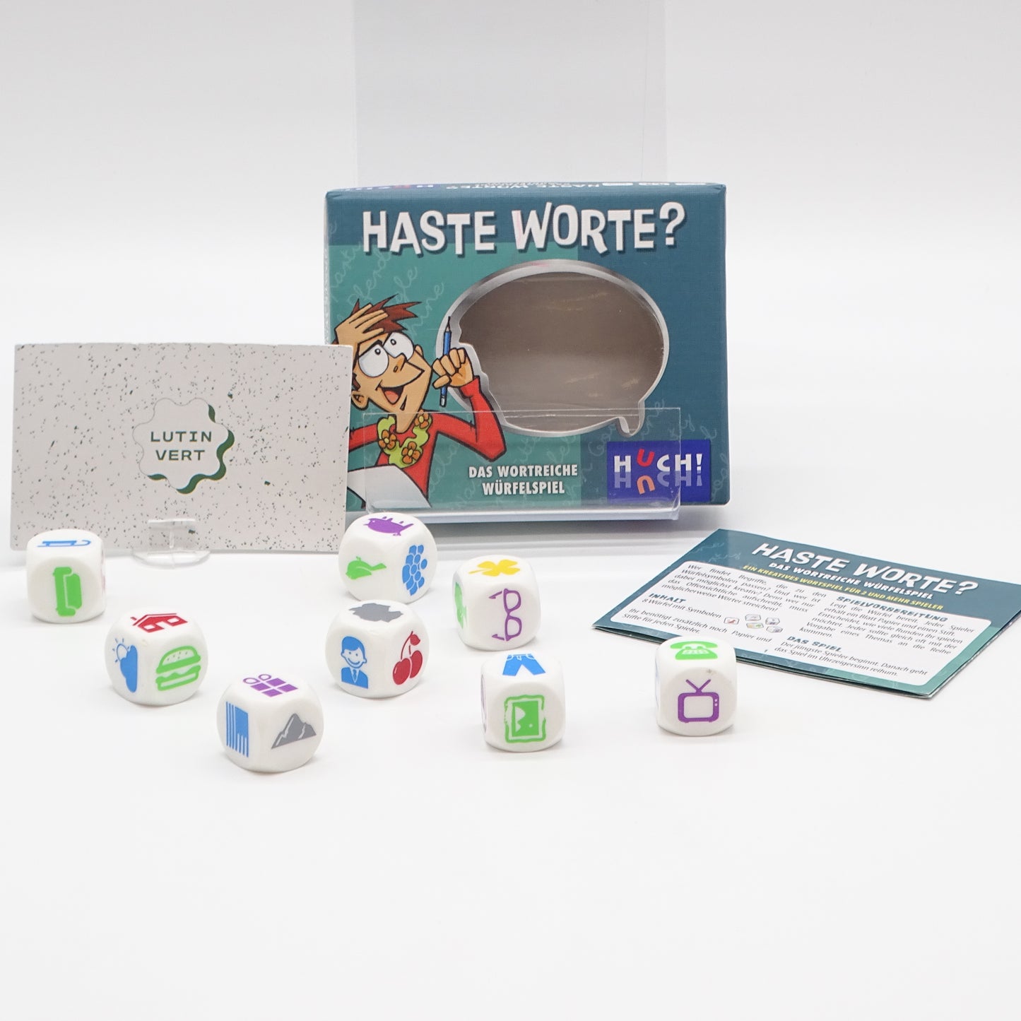 Haste Worte « jeu de dés en allemand » HUCHI - Dès 8 ans | Ref 14813