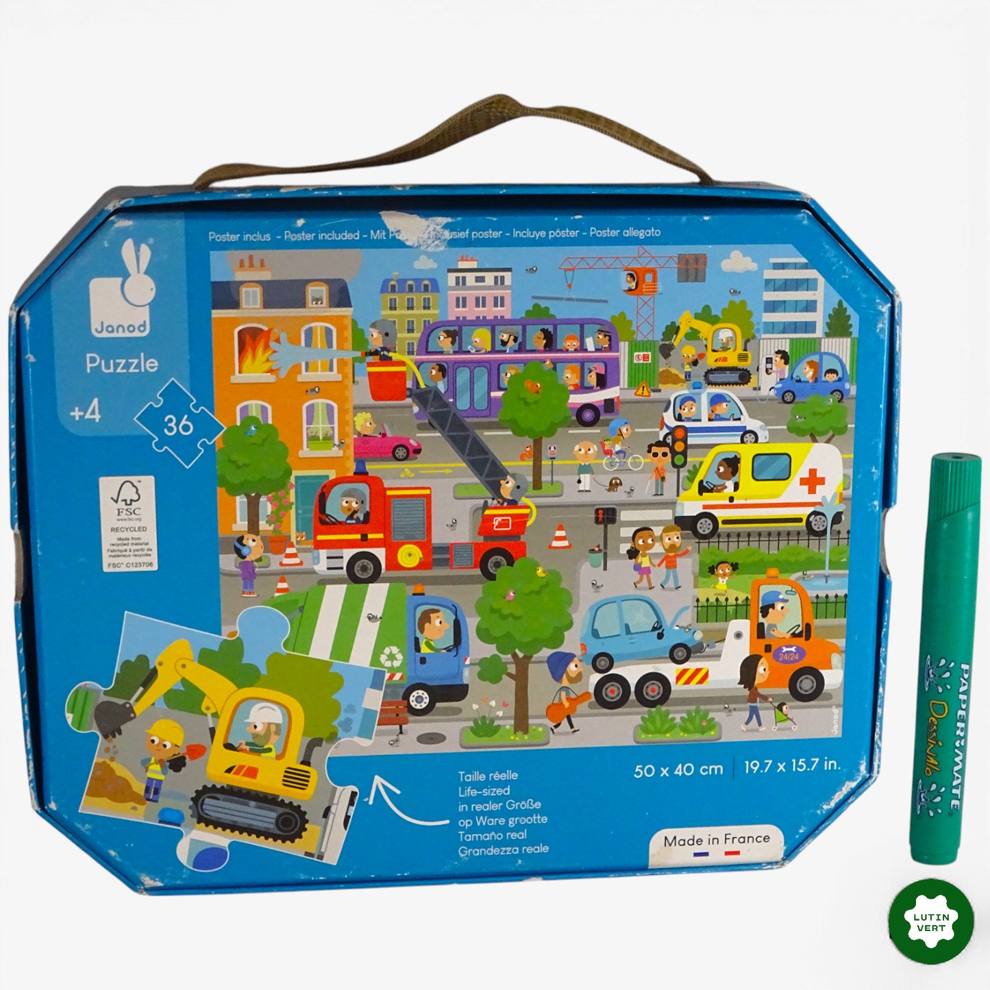 Puzzle « Les véhicules » d'occasion JANOD - Dès 4 ans | Ref 11034