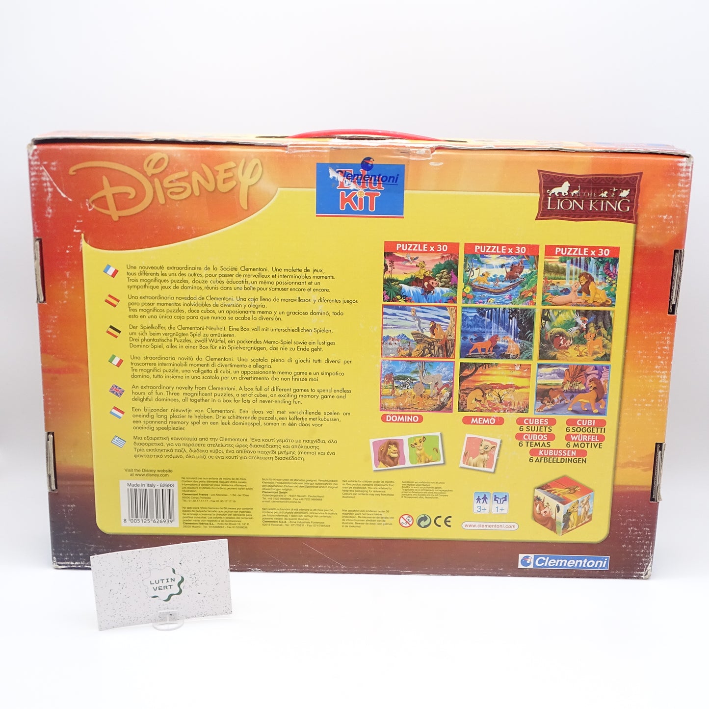 Edu Kit du Roi Lion CLEMENTONI - Dès 3 ans | Ref 15005