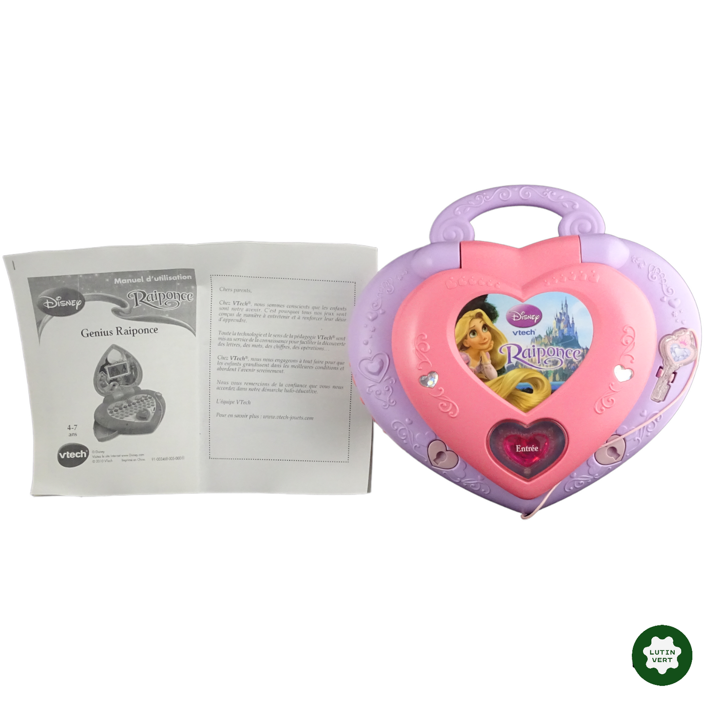 Ordinateur Genius RAIPONCE d'occasion VTECH - Dès 4 ans | Lutin Vert