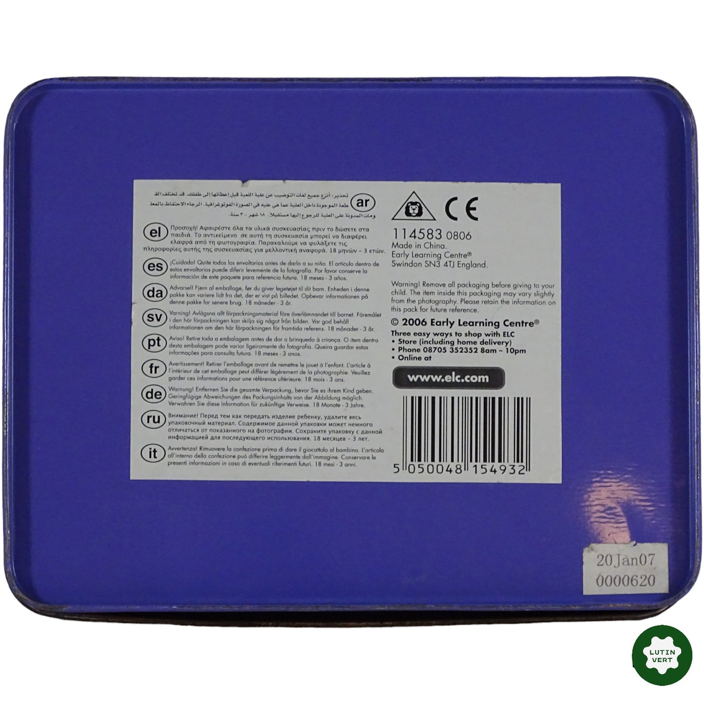 4 Puzzles pour bébés d'occasion E.L.C - Dès 2 ans | Lutin Vert Ref 6525