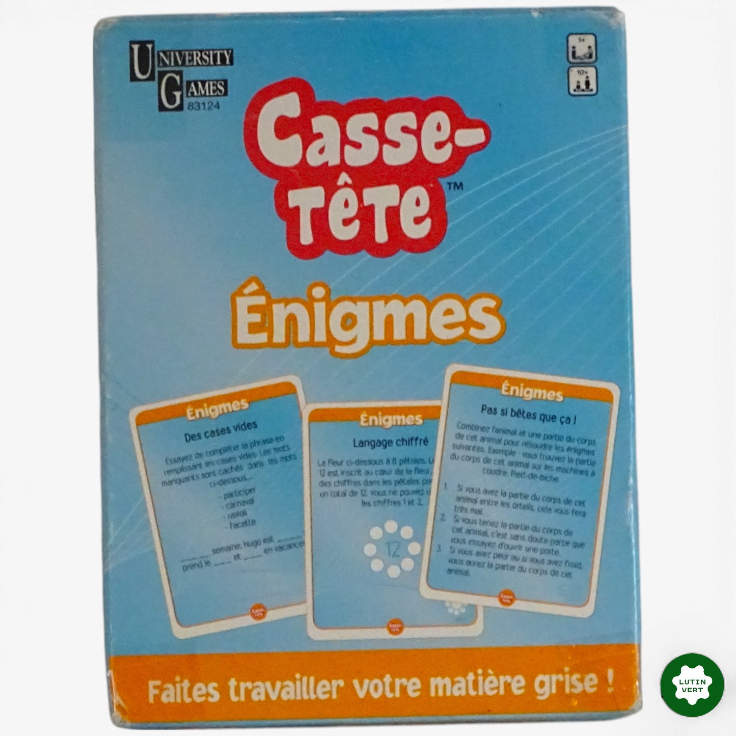 Casse-tête et Enigmes d'occasion UNIVERSITY GAMES - Dès 10 ans | Ref 11177