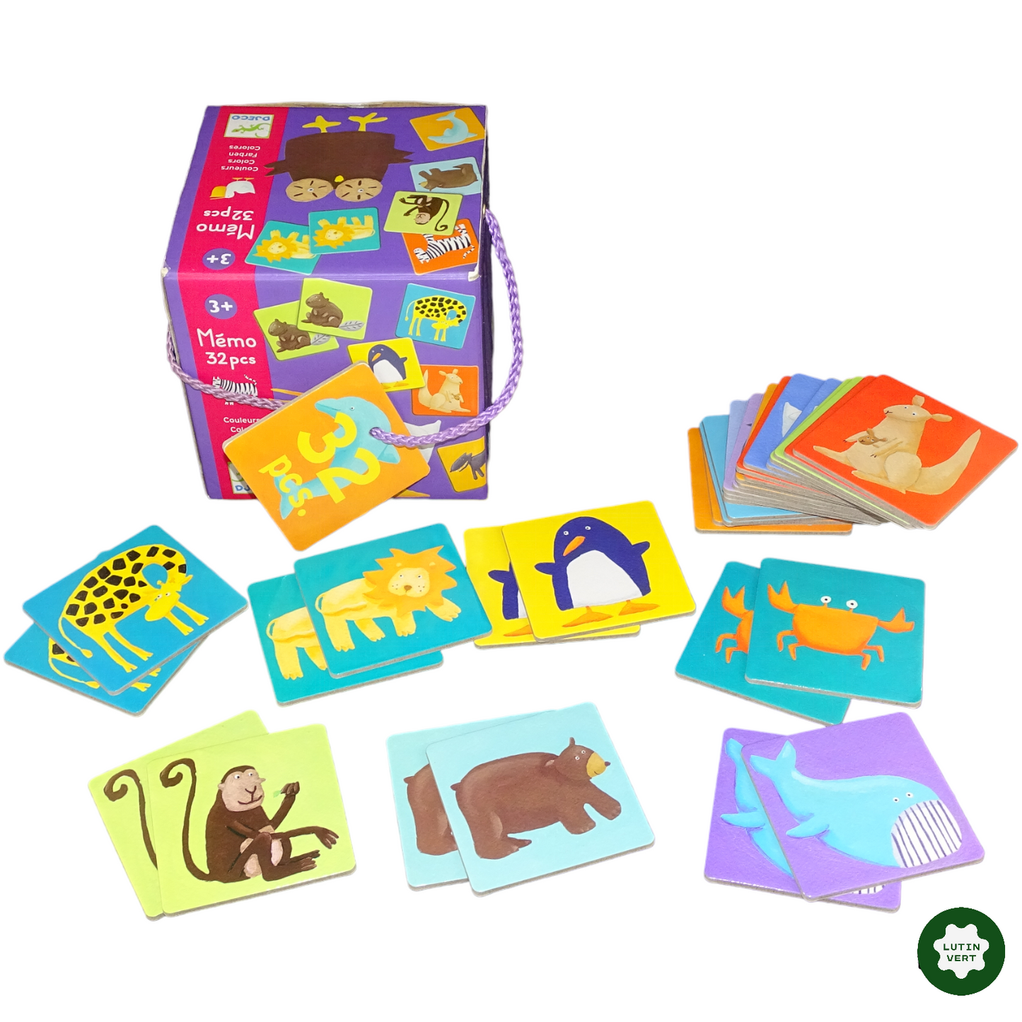 Mémo animaux d'occasion DJECO - Dès 3 ans | Lutin Vert