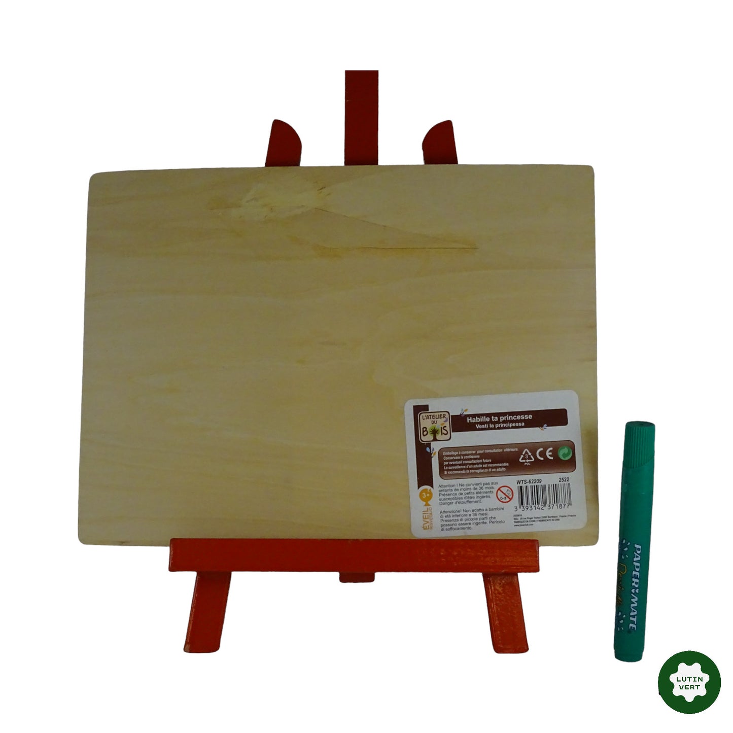 Puzzle bois Habille ta princesse d'occasion L’ATELIER DU BOIS - Dès 3 ans | Lutin Vert Ref 6603