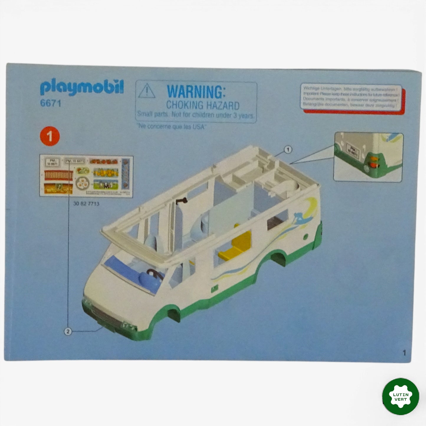 Famille avec camping car 6671 d'occasion PLAYMOBIL - Dès 6 ans | Ref 11323