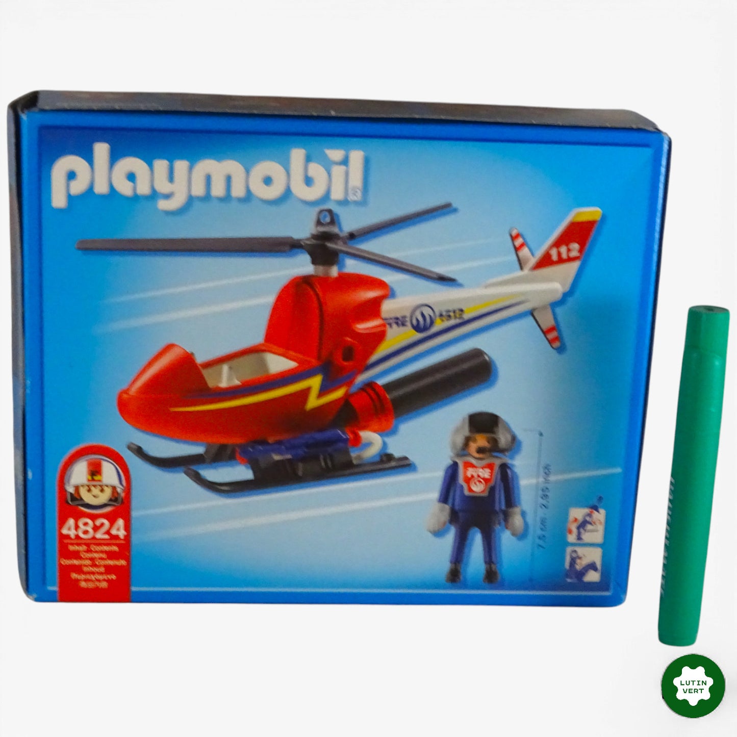 Hélicoptère de pompier 4824 d'occasion Playmobil - Dès 4 ans | Ref 11327