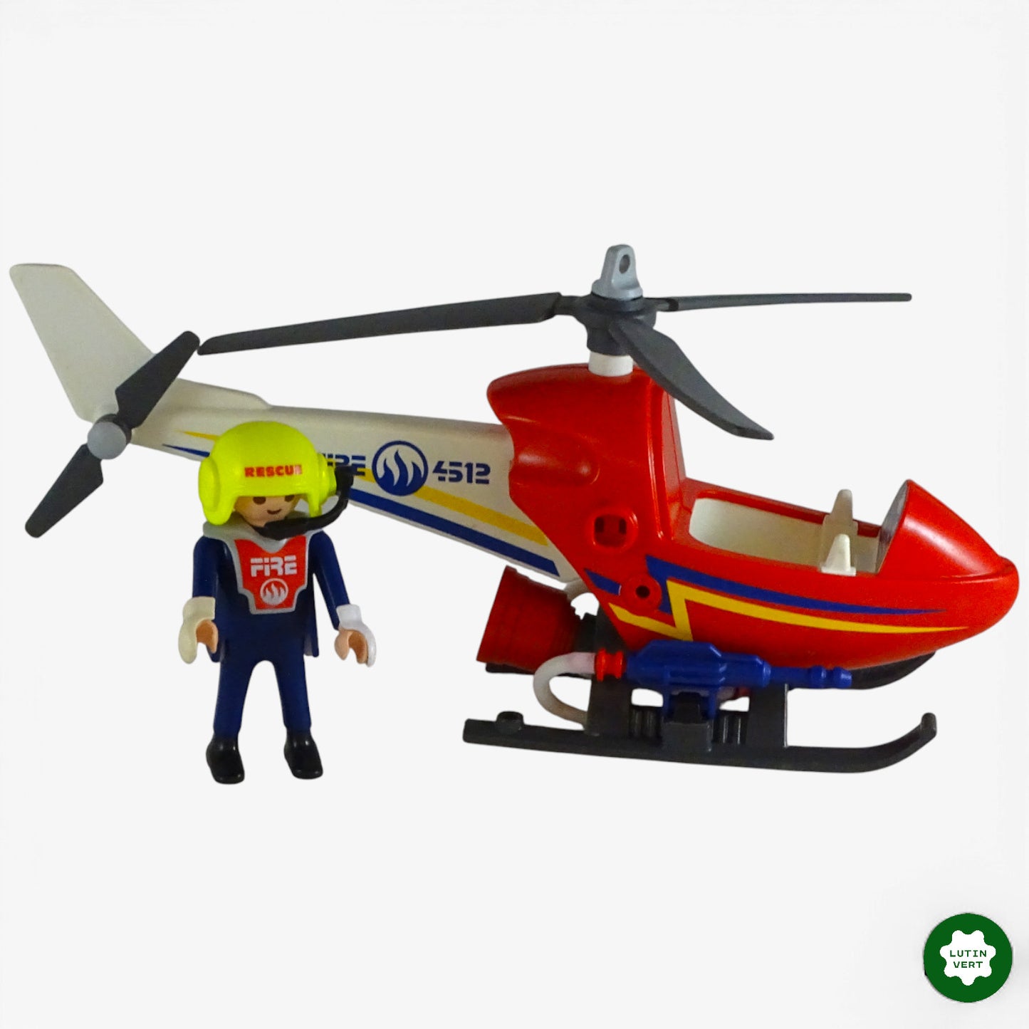 Hélicoptère de pompier 4824 d'occasion Playmobil - Dès 4 ans | Ref 11327