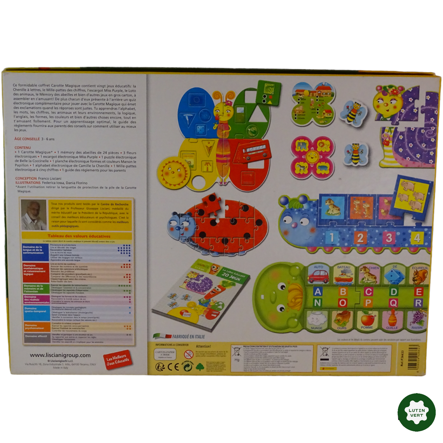 20 Jeux le labo éducatif d'occasion LISCIANI - Dès 3 ans | Lutin Vert