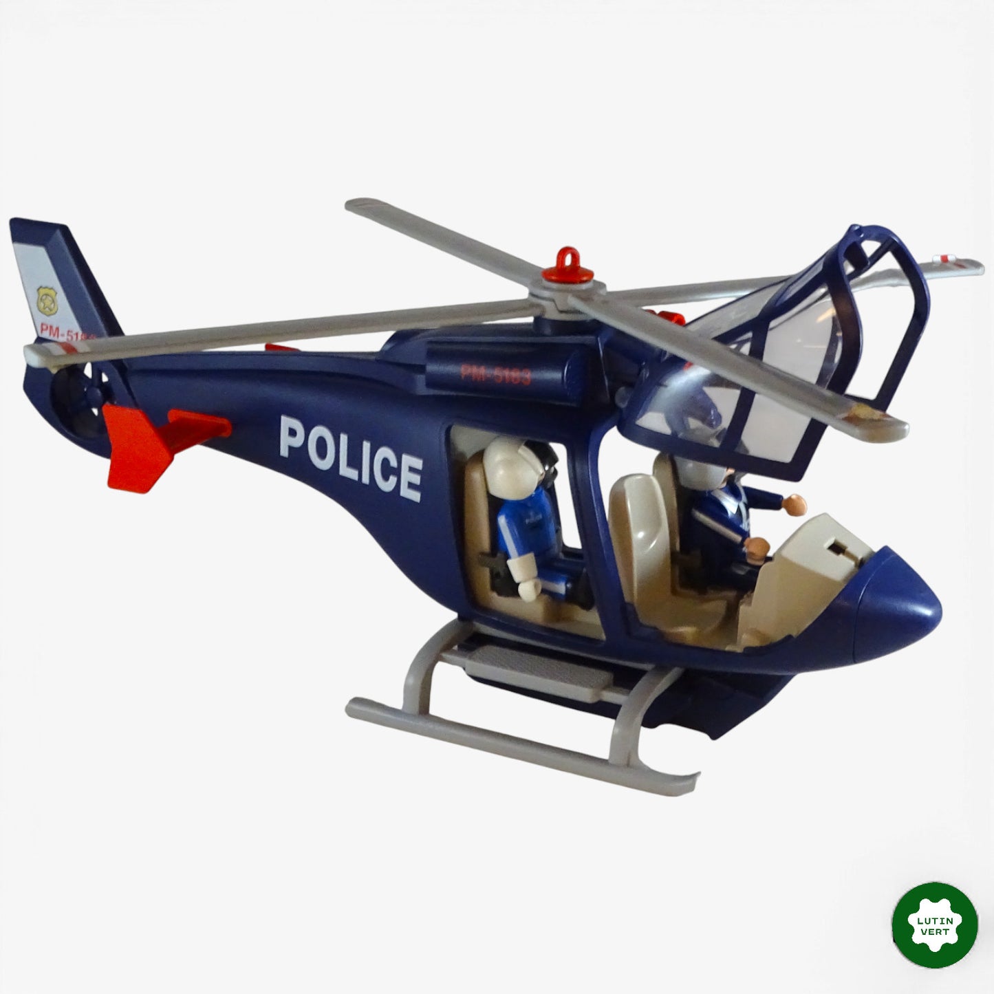 Helicoptere de police avec projecteur 5183 d'occasion Playmobil - Dès 4 ans | Ref 11330