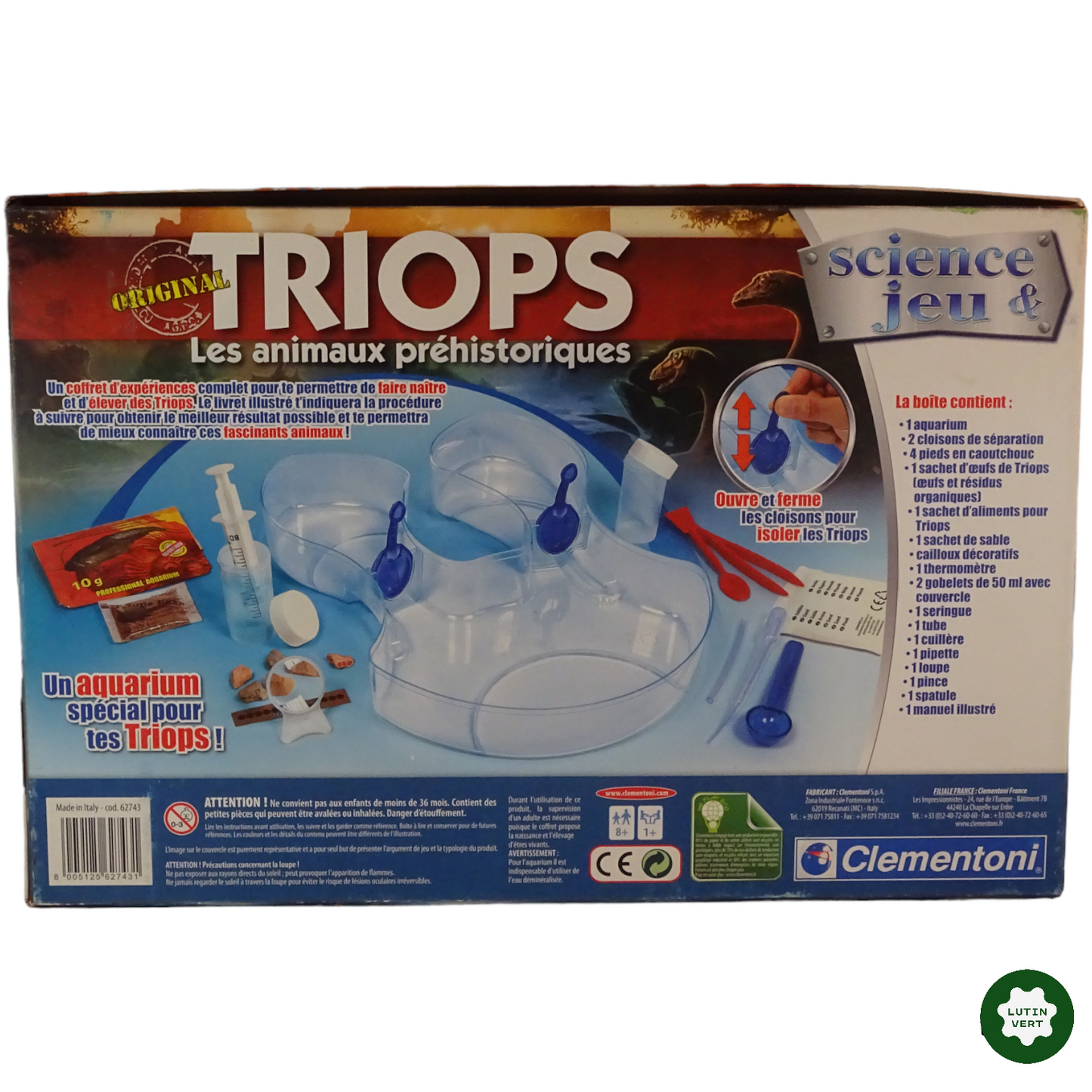 Triops d'occasion CLEMENTONI - Dès 8 ans | Lutin Vert