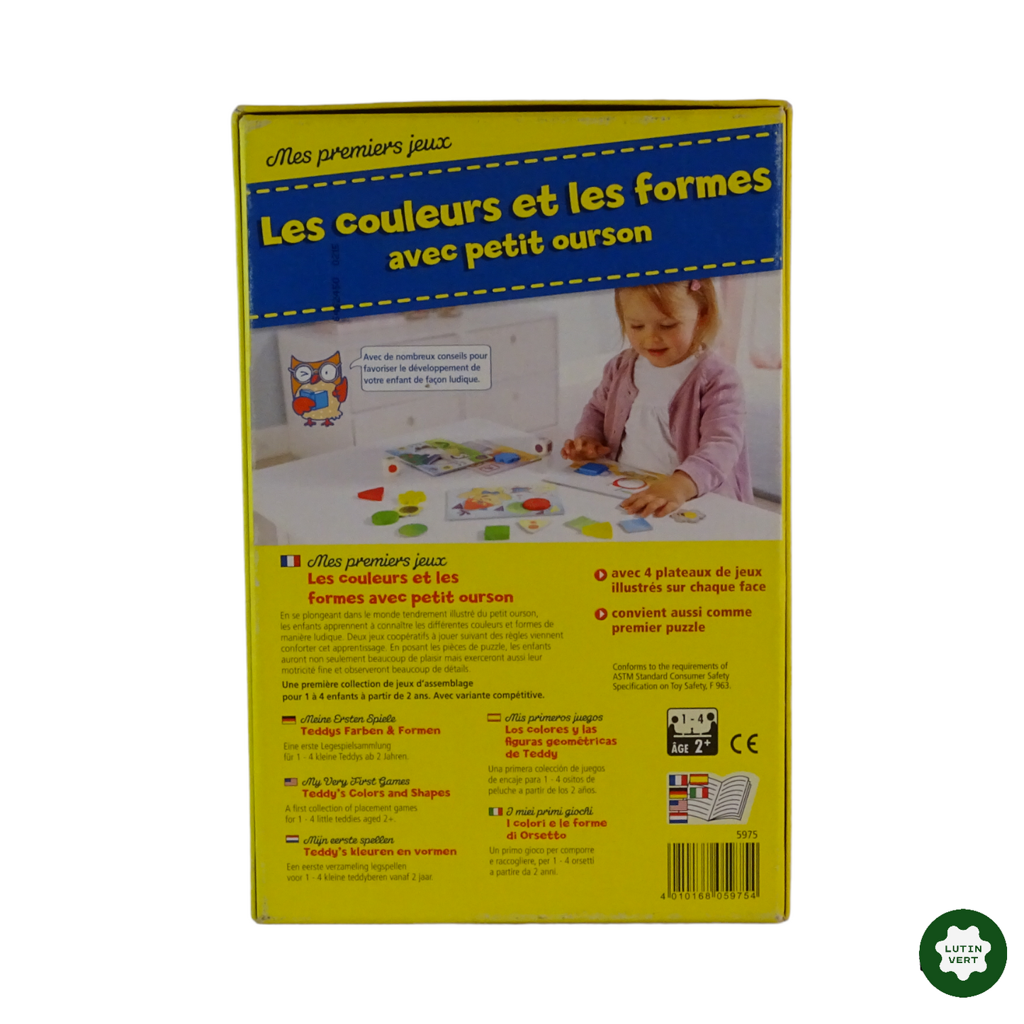 Les couleurs et les formes avec petit ourson. d'occasion HABA - Dès 2 ans | Lutin Vert