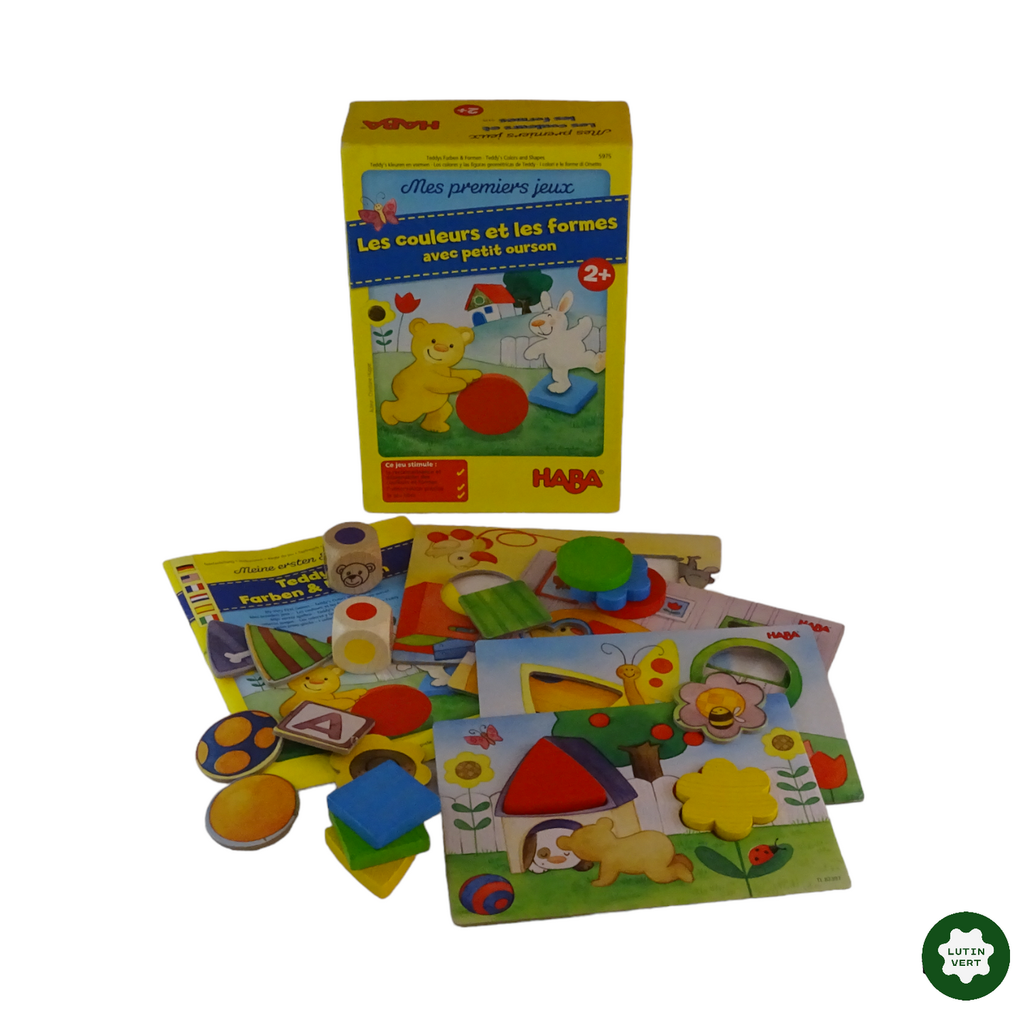 Les couleurs et les formes avec petit ourson. d'occasion HABA - Dès 2 ans | Lutin Vert
