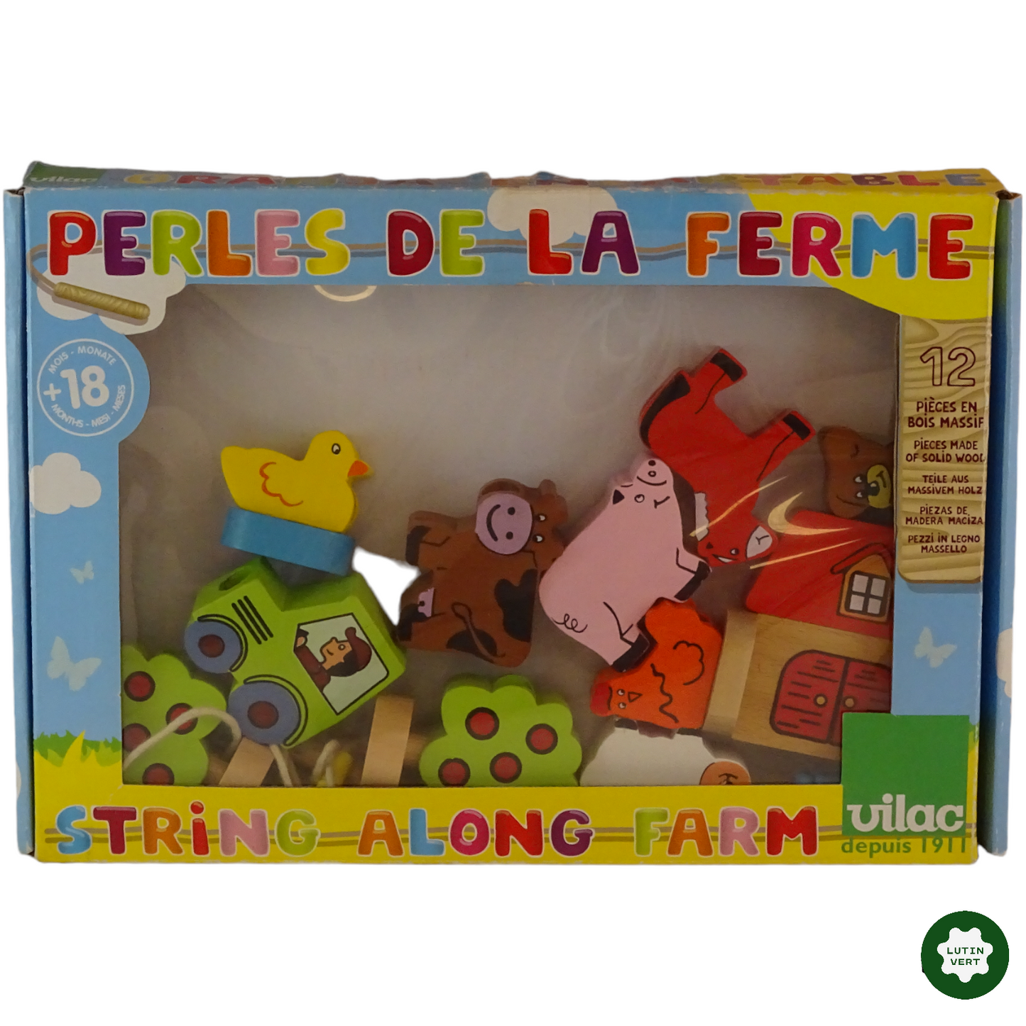 Perles de la ferme d'occasion VILAC - Dès 18 mois | Lutin Vert