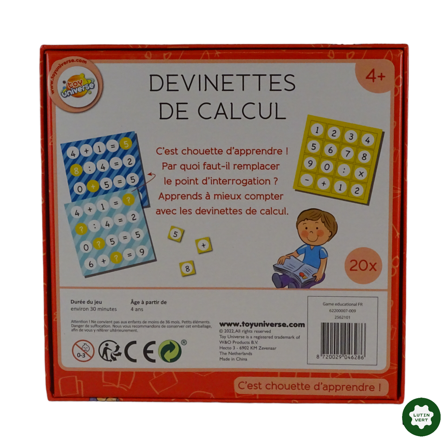 Devinette de calcul d'occasion TOY UNIVERSE - Dès 4 ans | Lutin Vert