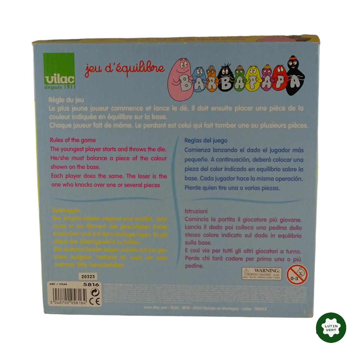 Barbapapa d'occasion VILAC - Dès 3 ans | Lutin Vert