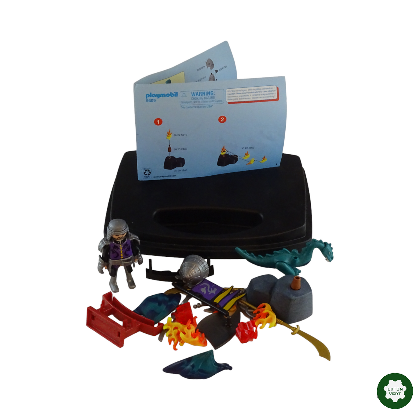 Mallette chevalier dragon 5609 d'occasion PLAYMOBIL - Dès 4 ans | Lutin Vert