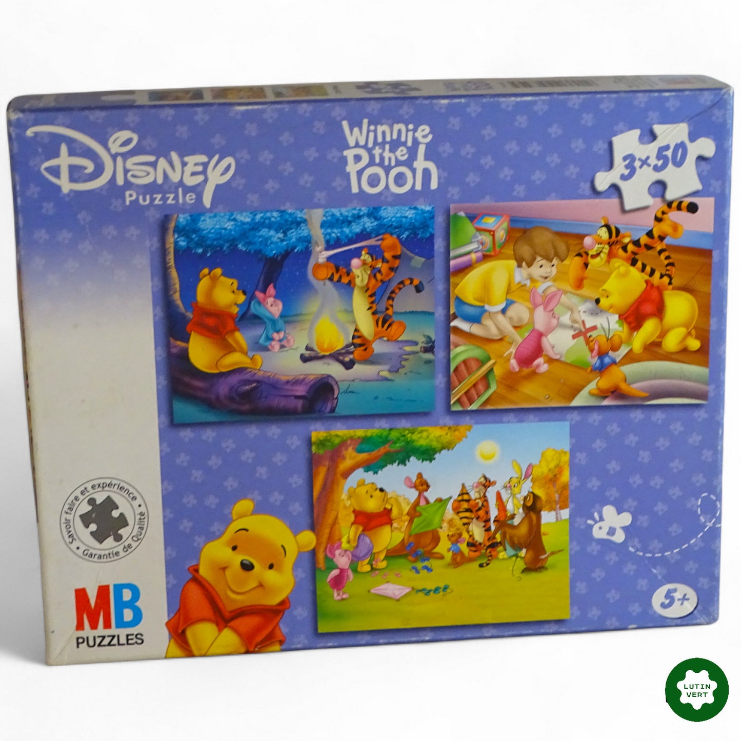 3 puzzles « Winnie the Pooh » d'occasion MB PUZZLE - Dès 6 ans | Ref 11444