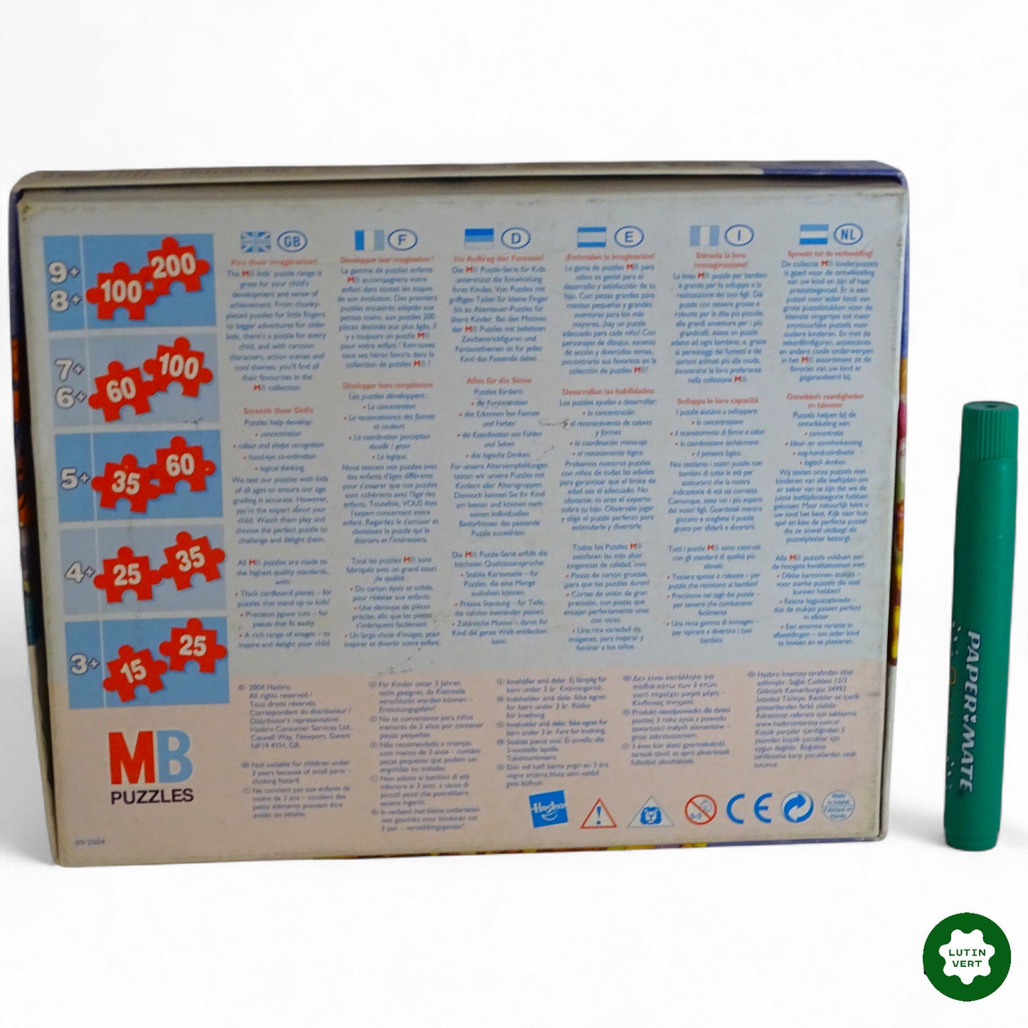 3 puzzles « Winnie the Pooh » d'occasion MB PUZZLE - Dès 6 ans | Ref 11444