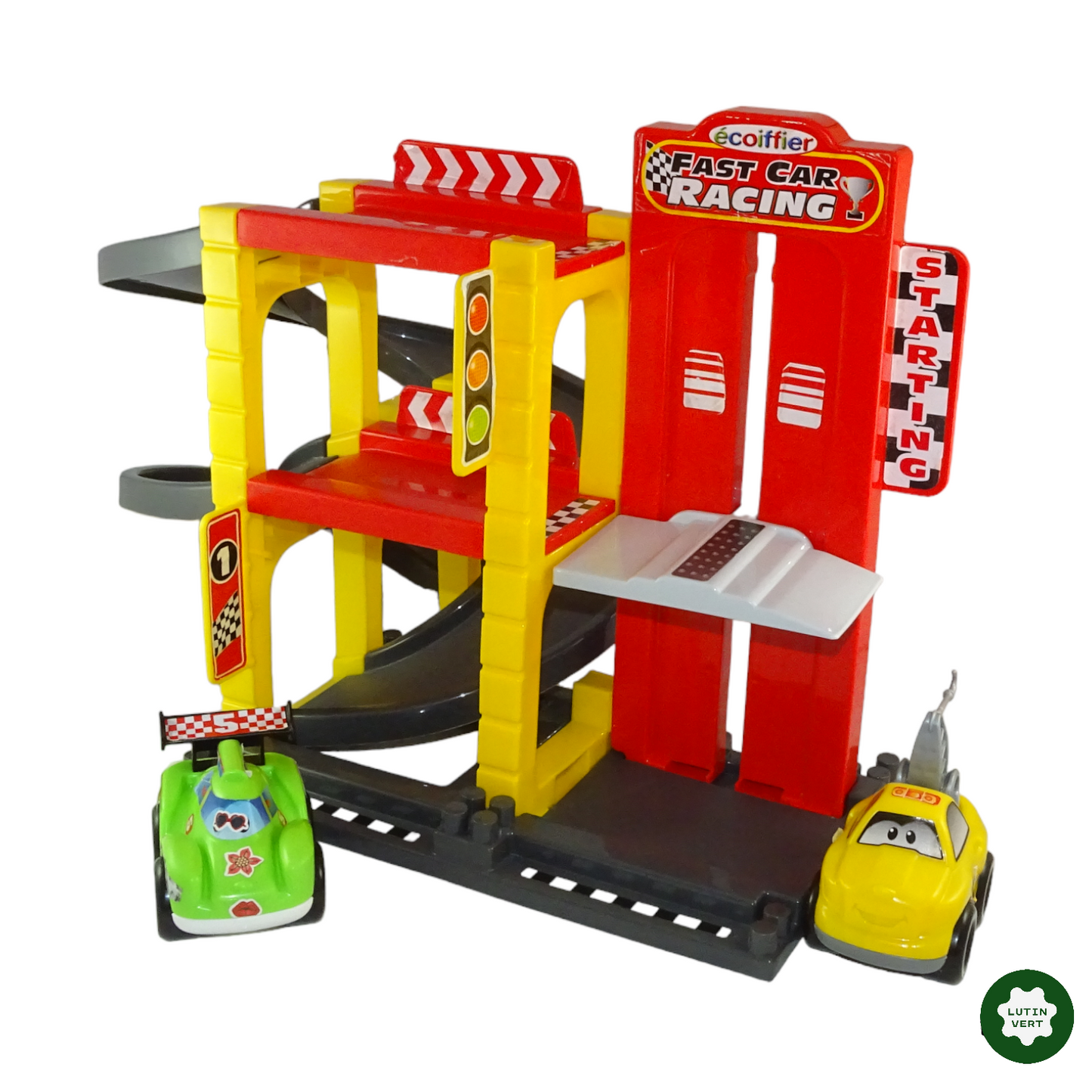 Circuit fast car Racing d'occasion ECOIFFIER - Dès 3 ans | Lutin Vert