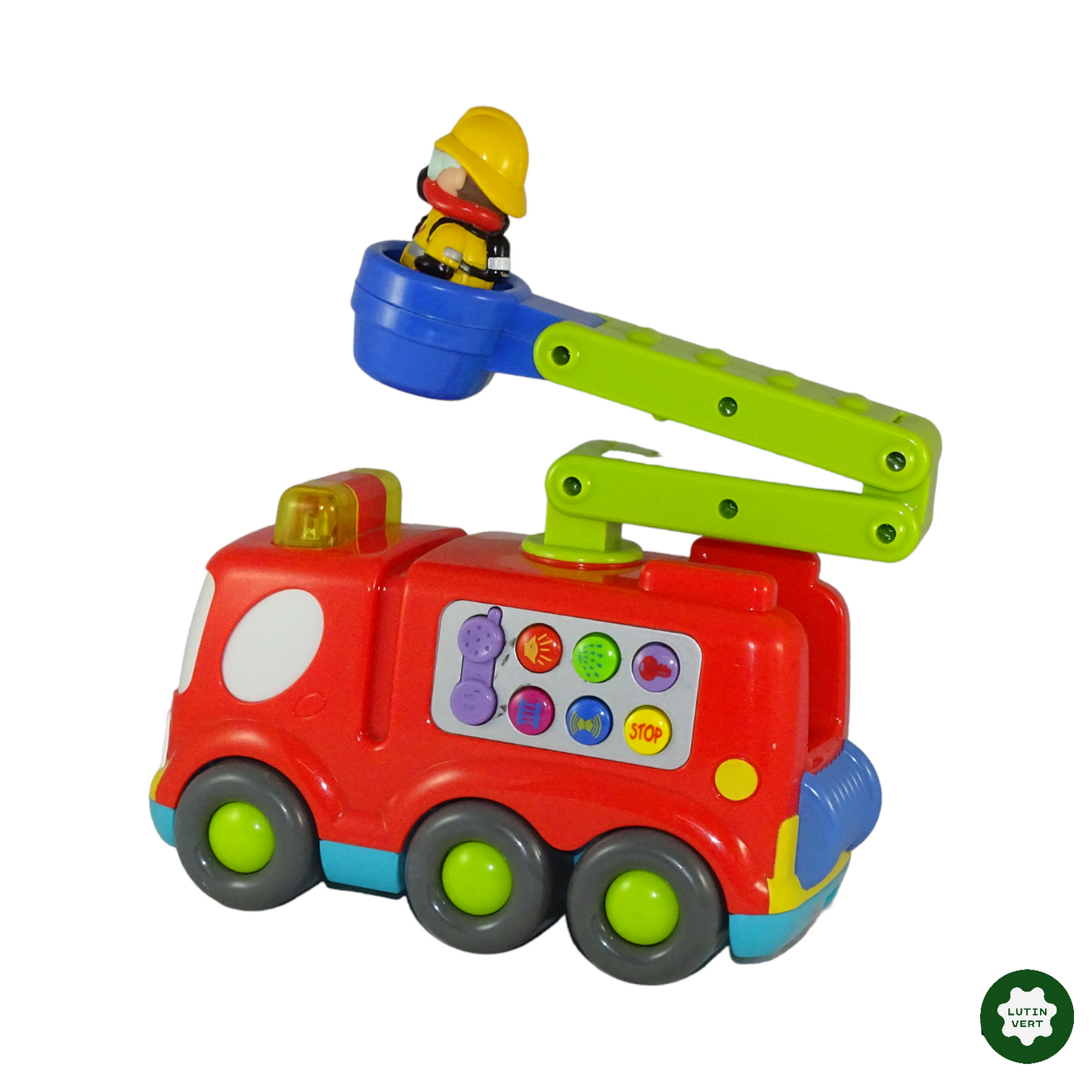 Camion Pompier Musical d'occasion BB DÉCOUVERTE - Dès 2 ans | Lutin Vert