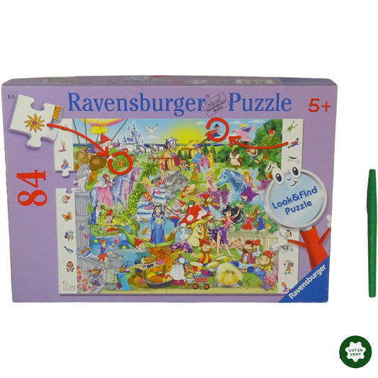 Puzzle 84 pcs Regarde et Trouve au Pays des rêves d'occasion RAVENSBURGER - Dès 5 ans | Ref 6709