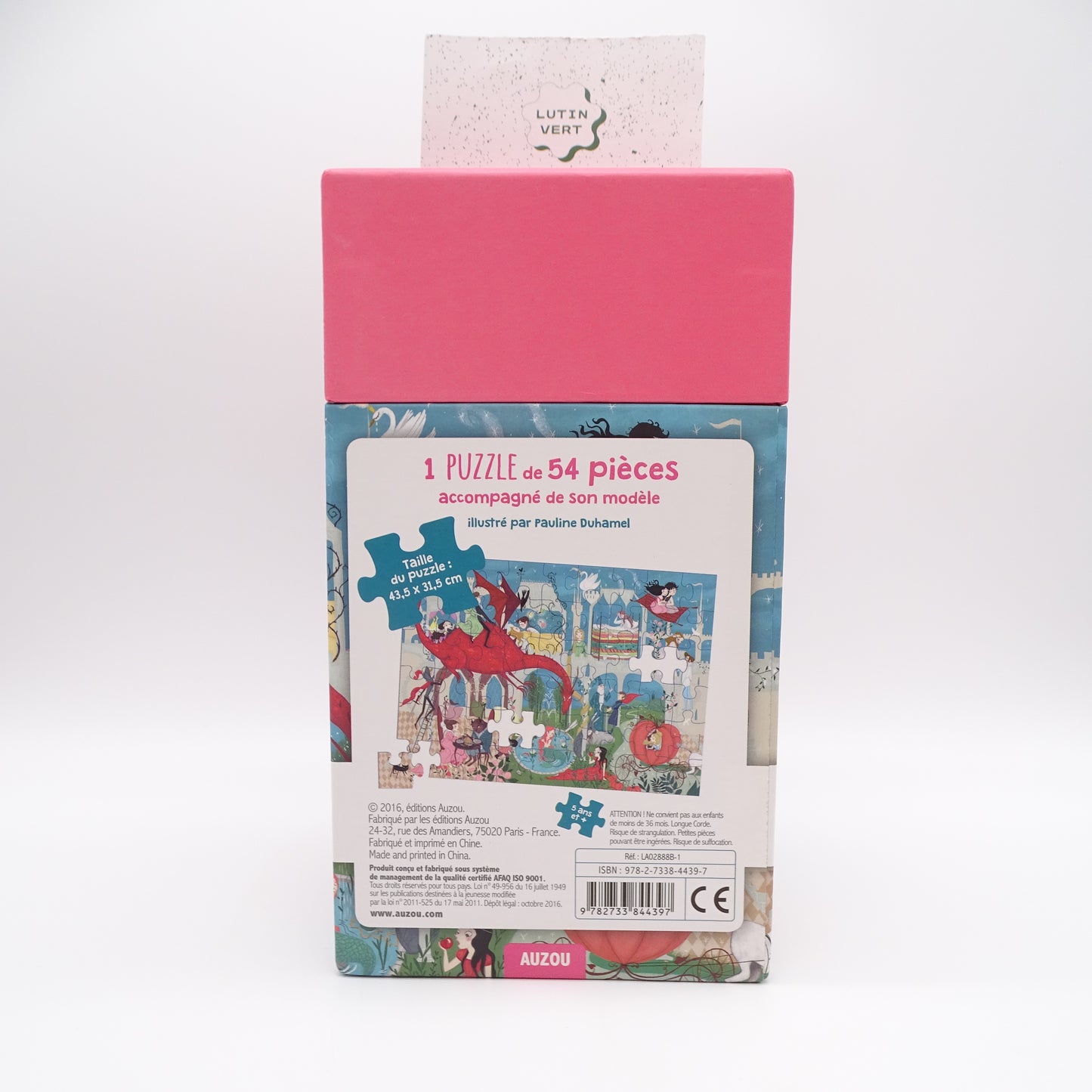 Mon Puzzle de Princesse 54 pièces AUZOU - Dès 4 ans | Ref 15306