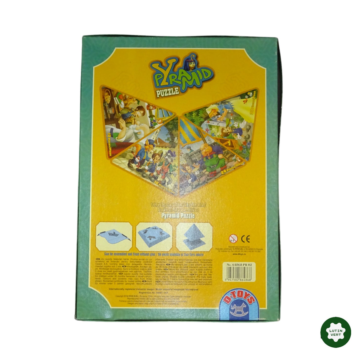 Pyramid Puzzle 12-18-24-30 pcs. d'occasion D-TOYS - Dès 5 ans | Ref 6707