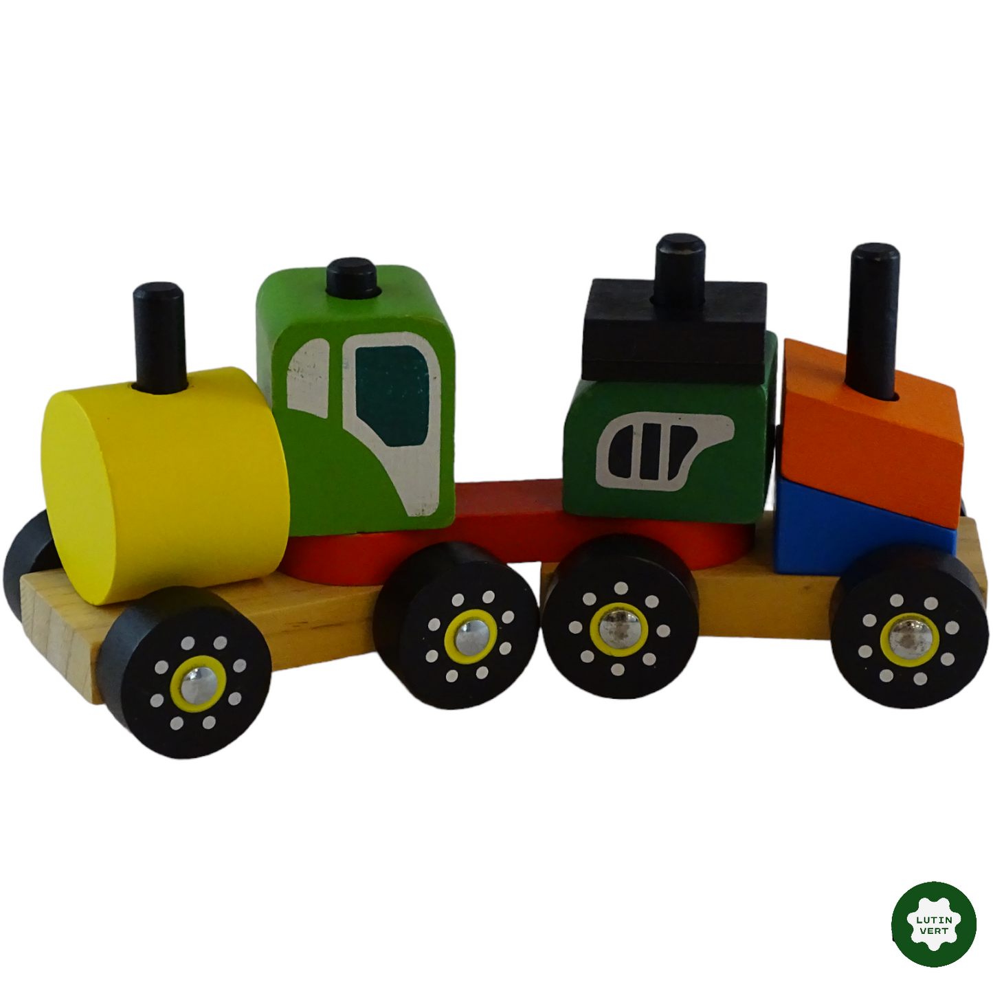 Trains à encastrer en bois d'occasion DELTA SPORT - Dès 2 ans | Lutin Vert