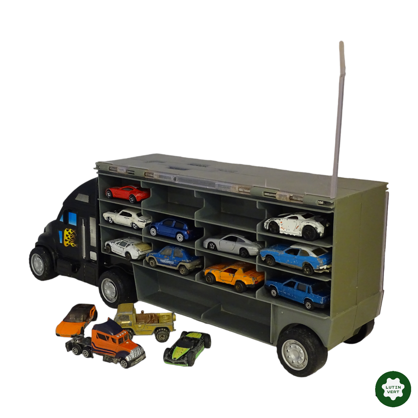 Camion transport de voiture d'occasion MOTOR MAX - Dès 3 ans | Lutin Vert