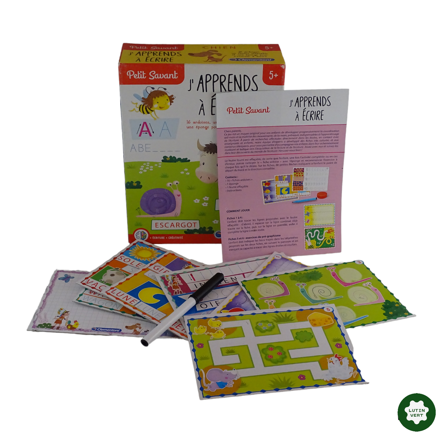 J’apprends à écrire d'occasion CLEMENTONI - Dès 5 ans | Lutin Vert