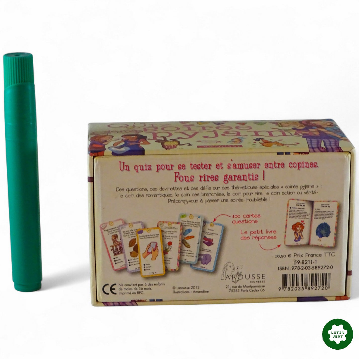 Le quiz de ma soirée pyjama. d'occasion LAROUSSE - Dès 8 ans | Ref 11565