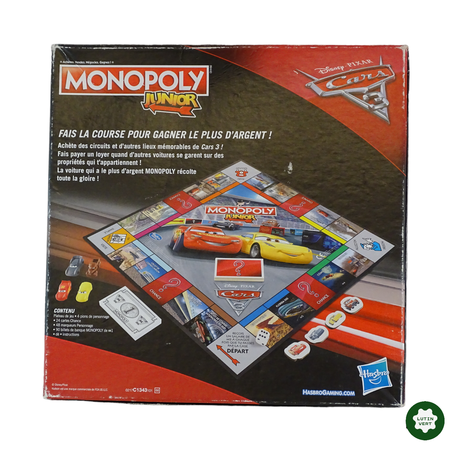 Monopoly junior Cars d'occasion HASBRO - Dès 5 ans | Lutin Vert