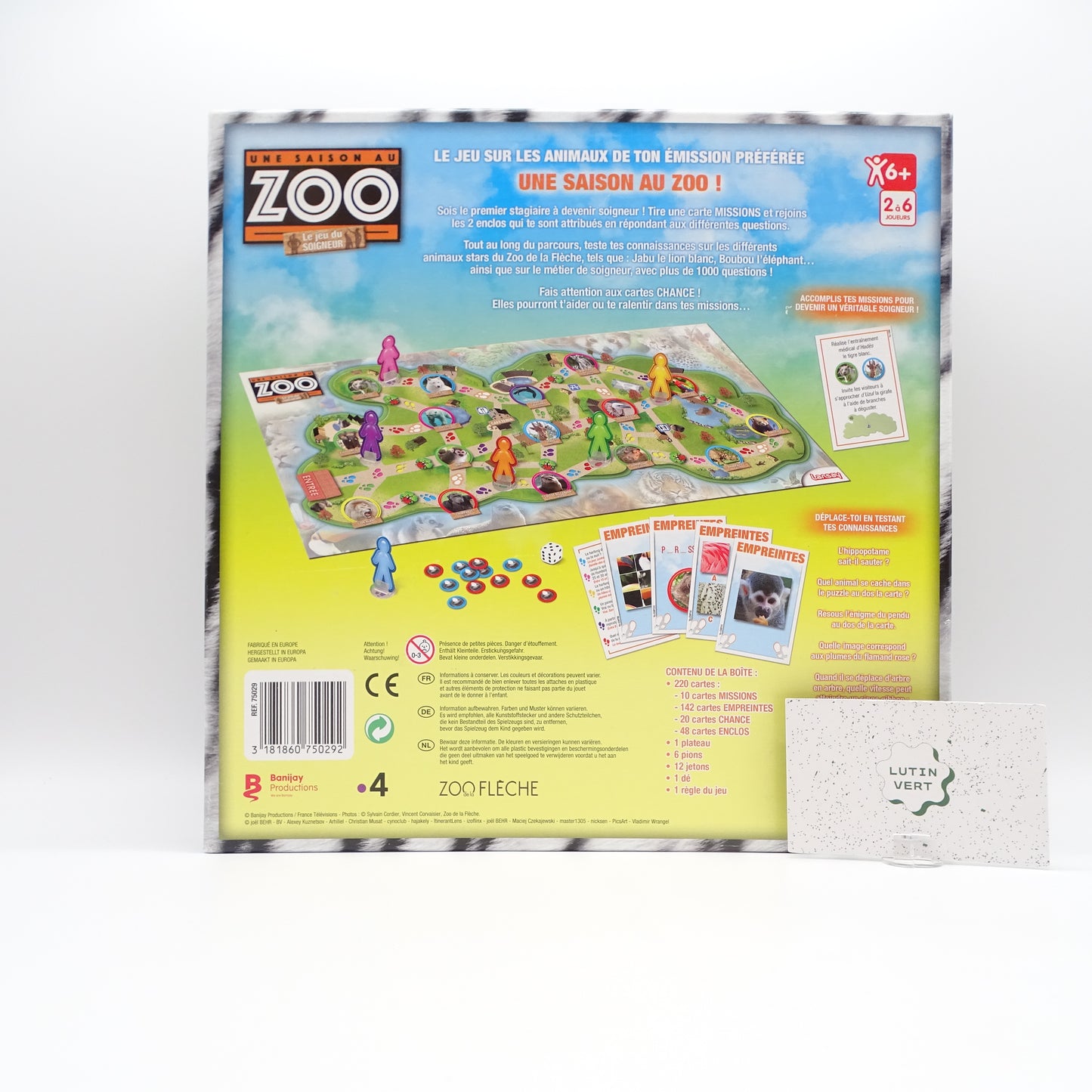 Une Saison Au Zoo, le jeu du soigneur LANSAY - Dès 6 ans |Ref 15388