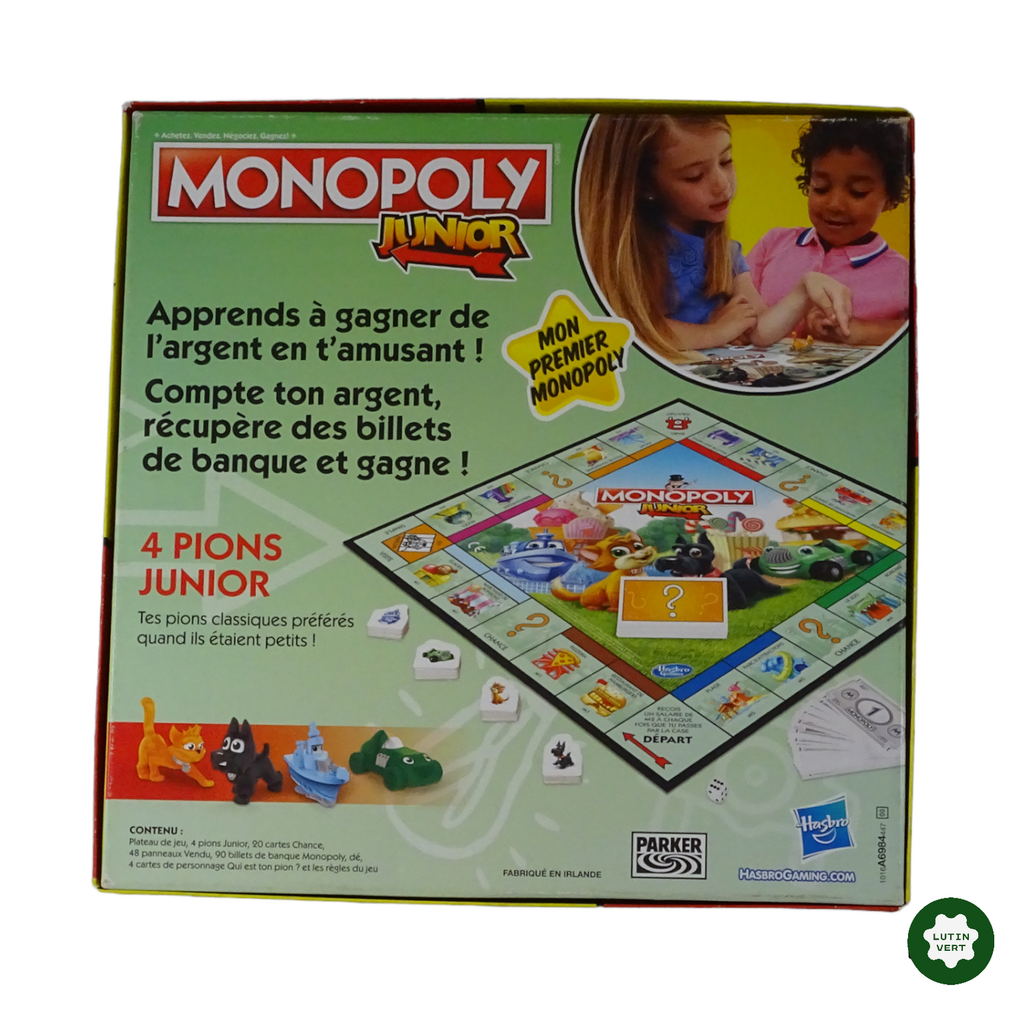 Mon premier Monopoly Junior d'occasion HASBRO - Dès 5 ans | Lutin Vert