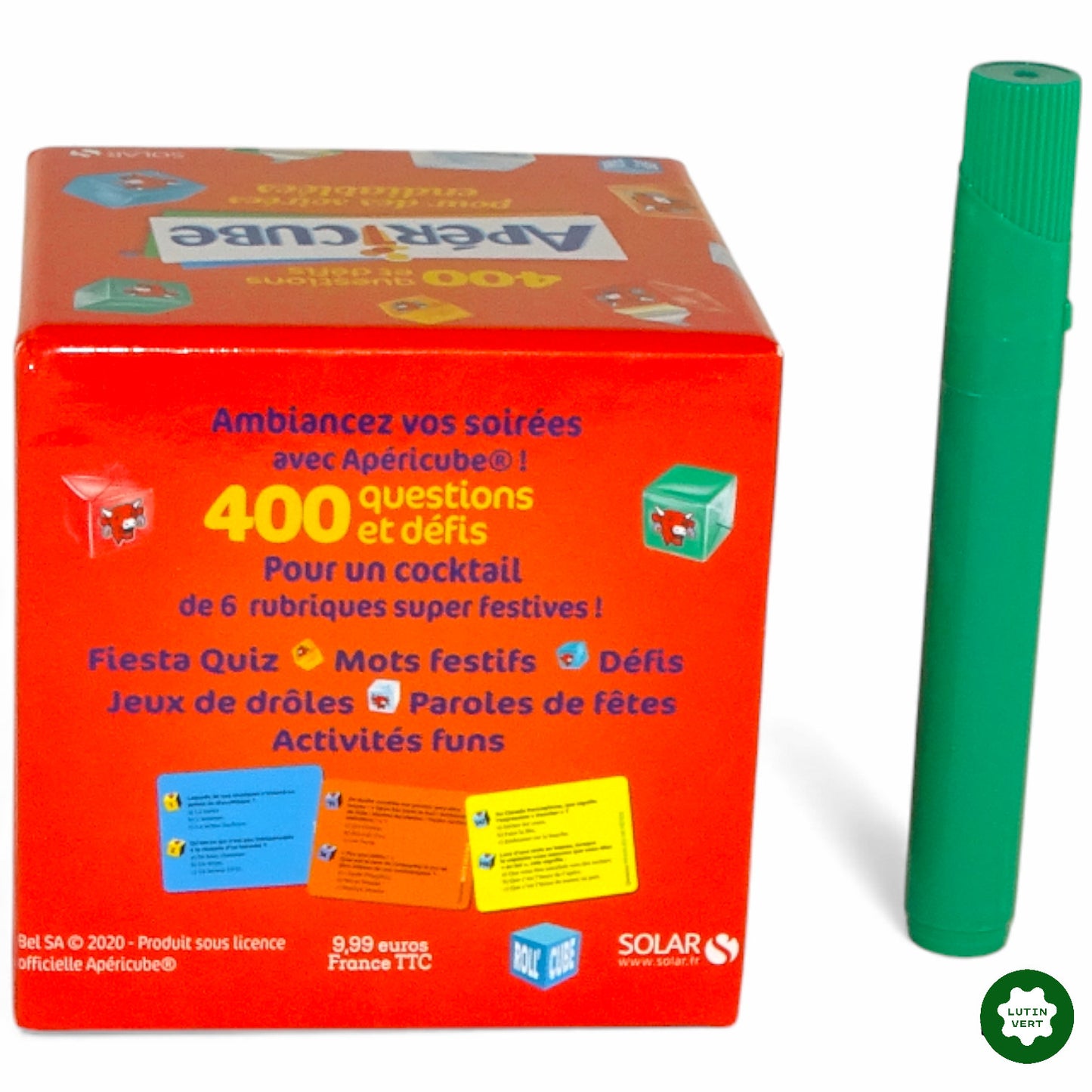 400 questions et défis Apéricube d'occasion SOLAR - Dès 15 ans | Ref 11800
