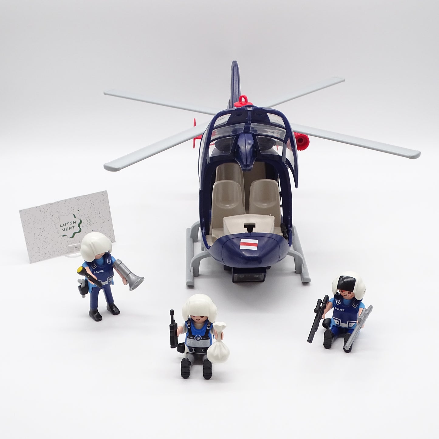Lot Hélicoptère Police PLAYMOBIL - Dès 5 ans | Ref 15434