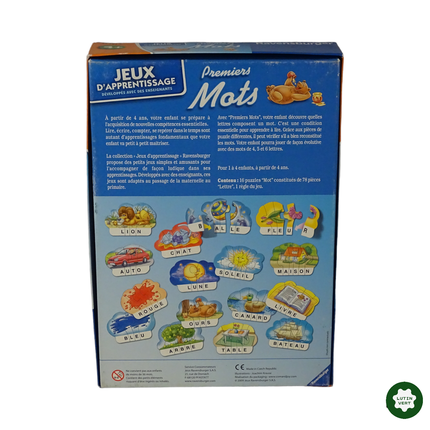 Premiers Mots d'occasion RAVENSBURGER - Dès 4 ans | Lutin Vert
