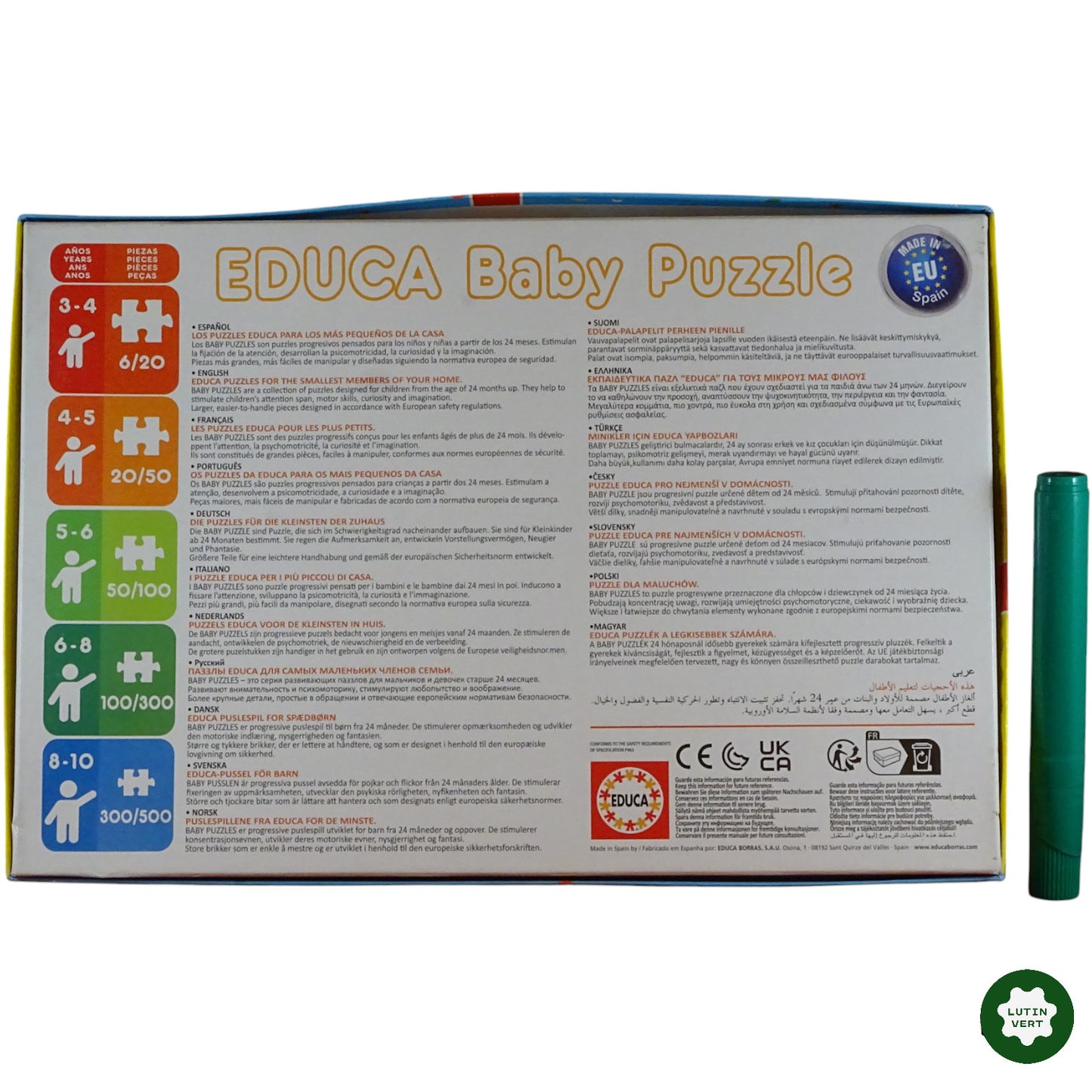 5 Puzzles Bébé d'occasion EDUCA - Dès 2 ans | Ref 7763