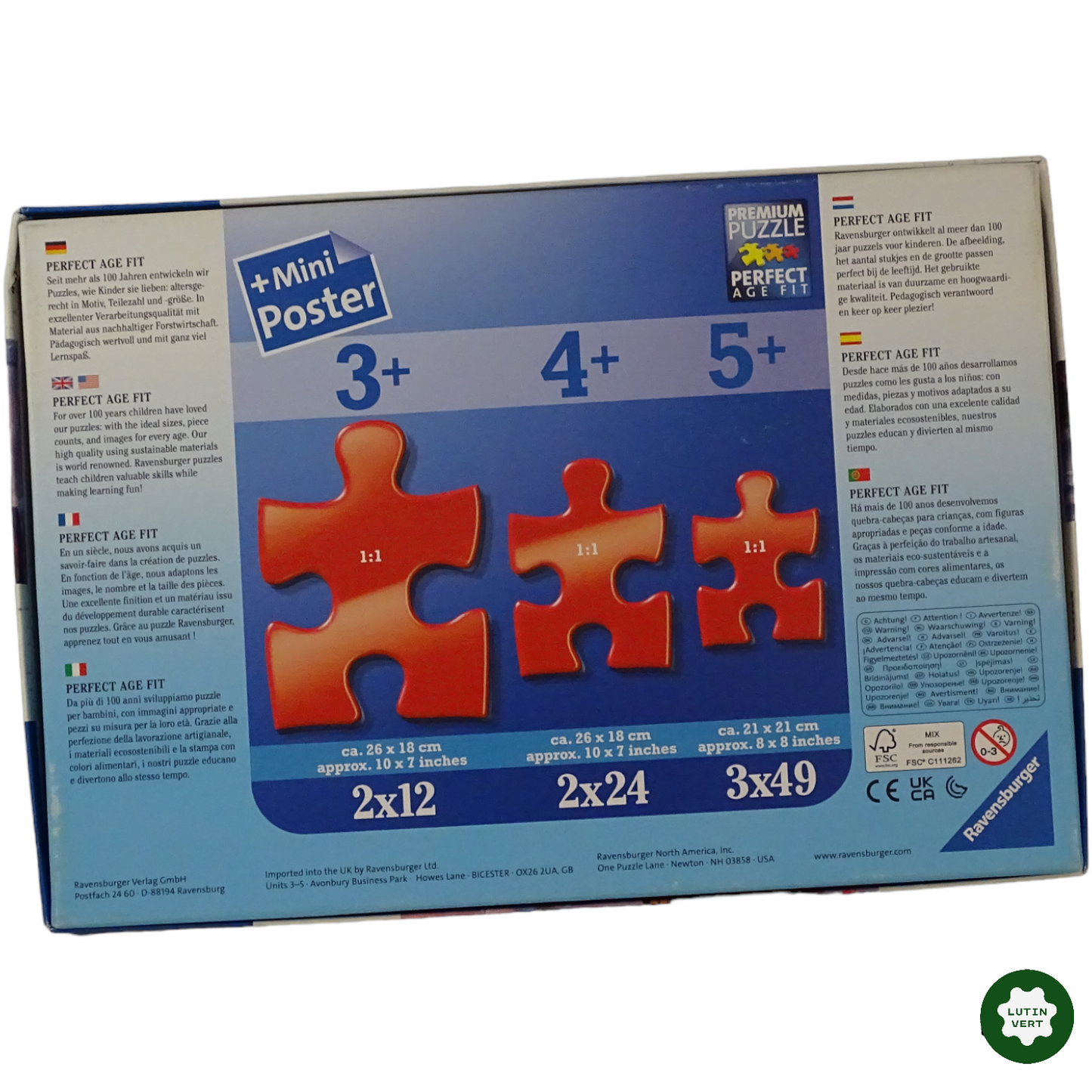 3 puzzles de la Reine des Neiges II d'occasion RAVENSBURGER - Dès 6 ans | Lutin Vert