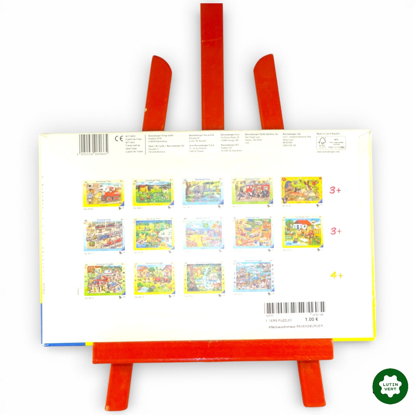 Puzzle « Affectueux animaux » d'occasion RAVENSBURGER - Dès 3 ans | Ref 12771