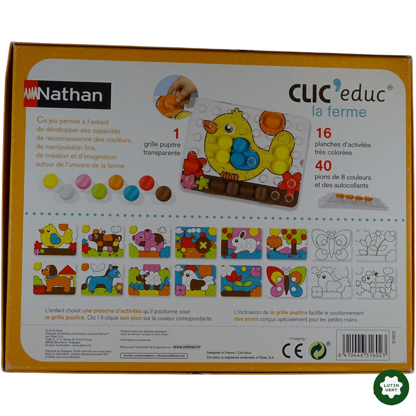 Clic’educ La Ferme d'occasion NATHAN - Dès 2 ans | Ref 7816