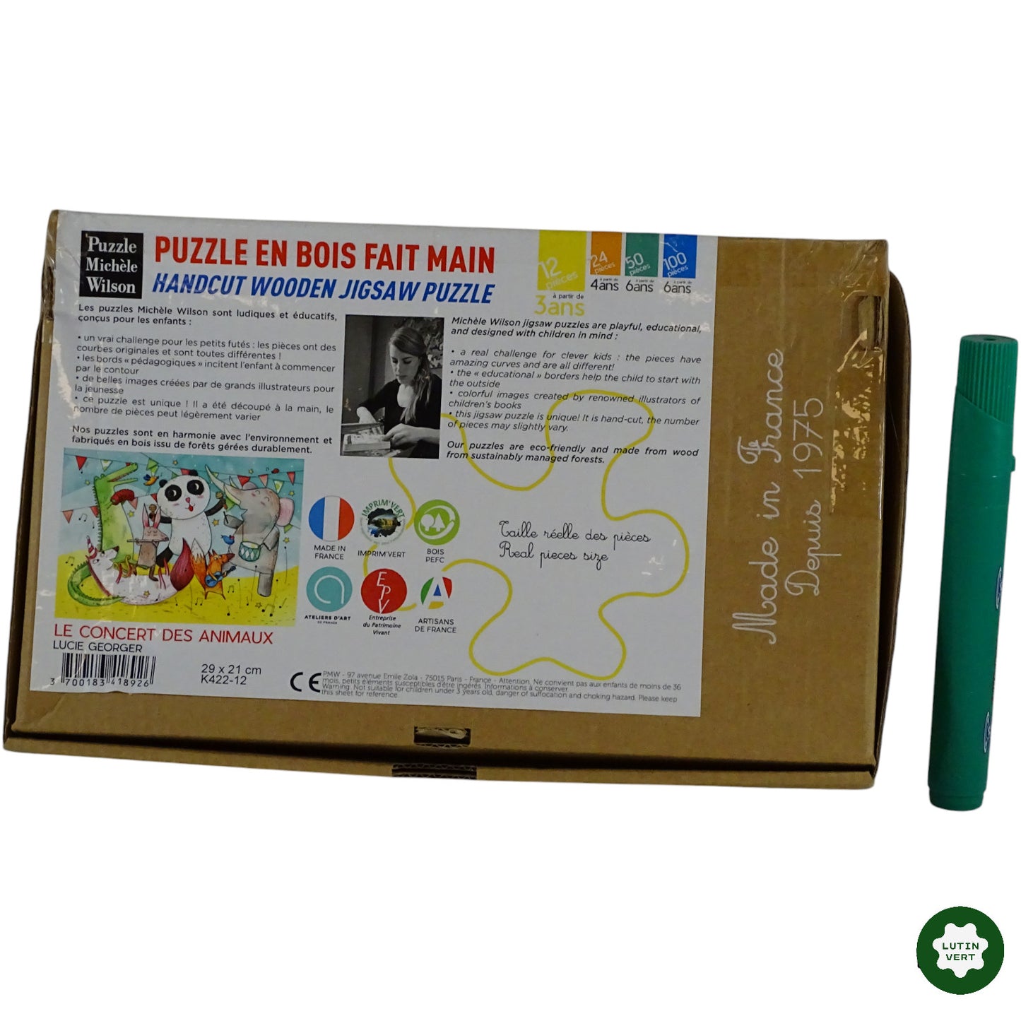 Puzzle en bois Le Concert des Animaux d'occasion - Dès 3 ans | Ref 7900