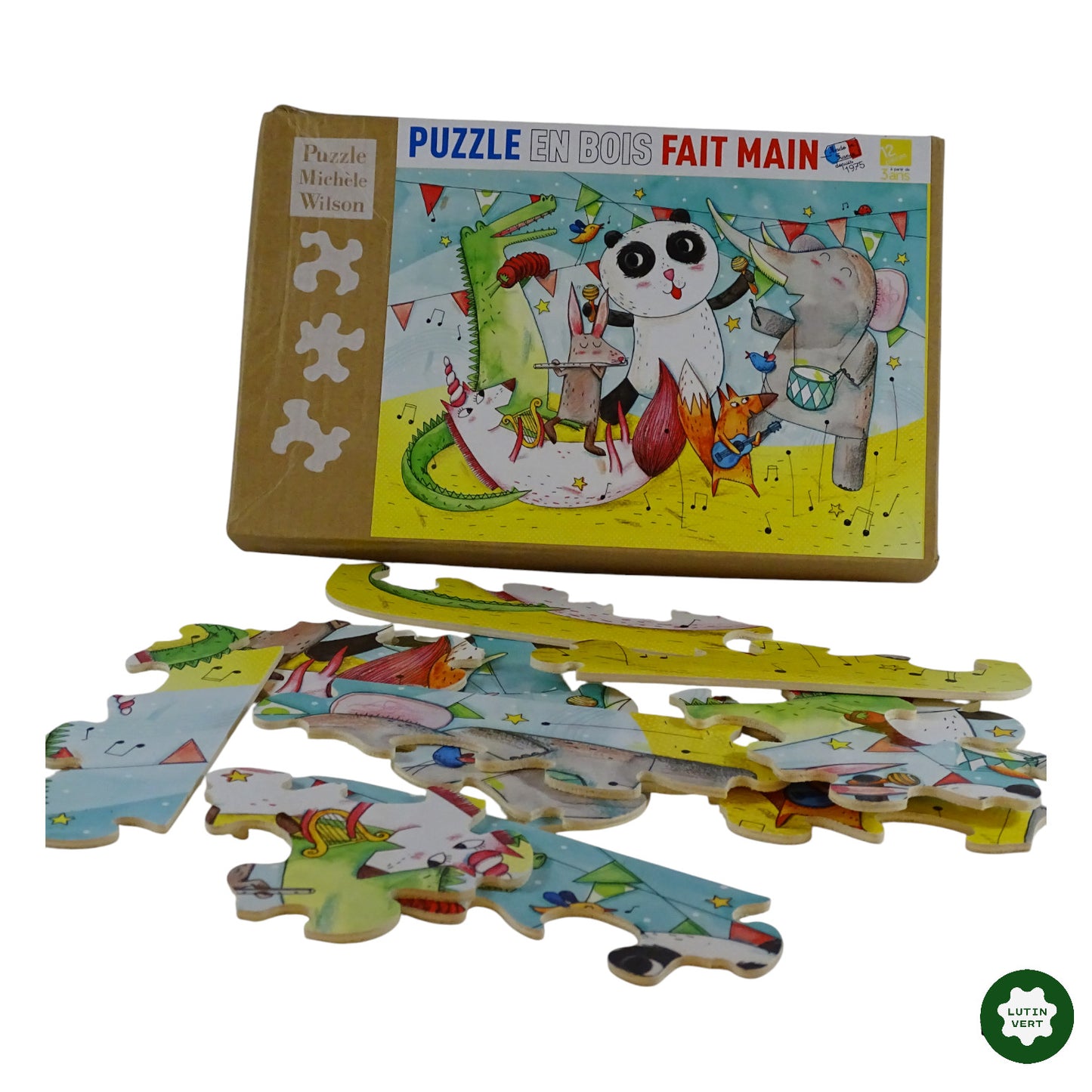 Puzzle en bois Le Concert des Animaux d'occasion - Dès 3 ans | Ref 7900
