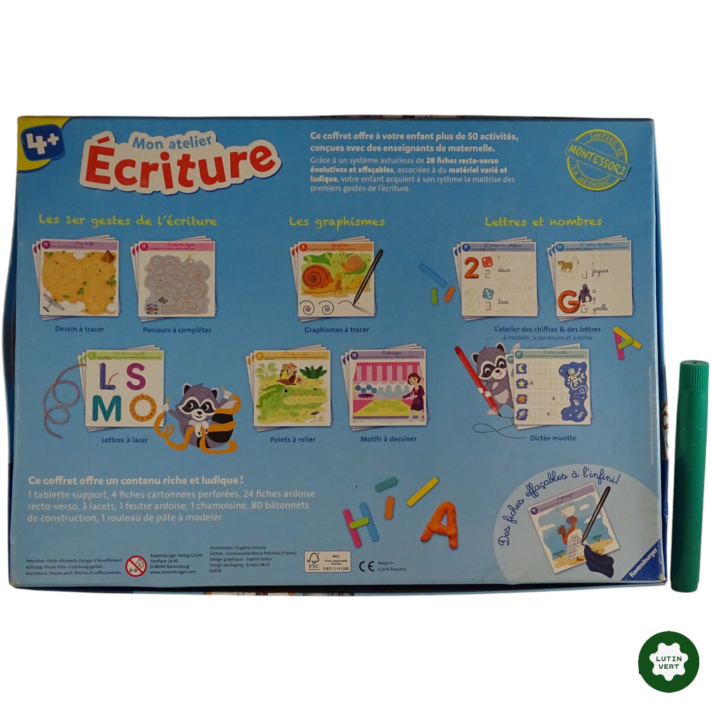 Mon atelier Ecriture d'occasion RAVENSBURGER - Dès 4 ans | Ref 8127