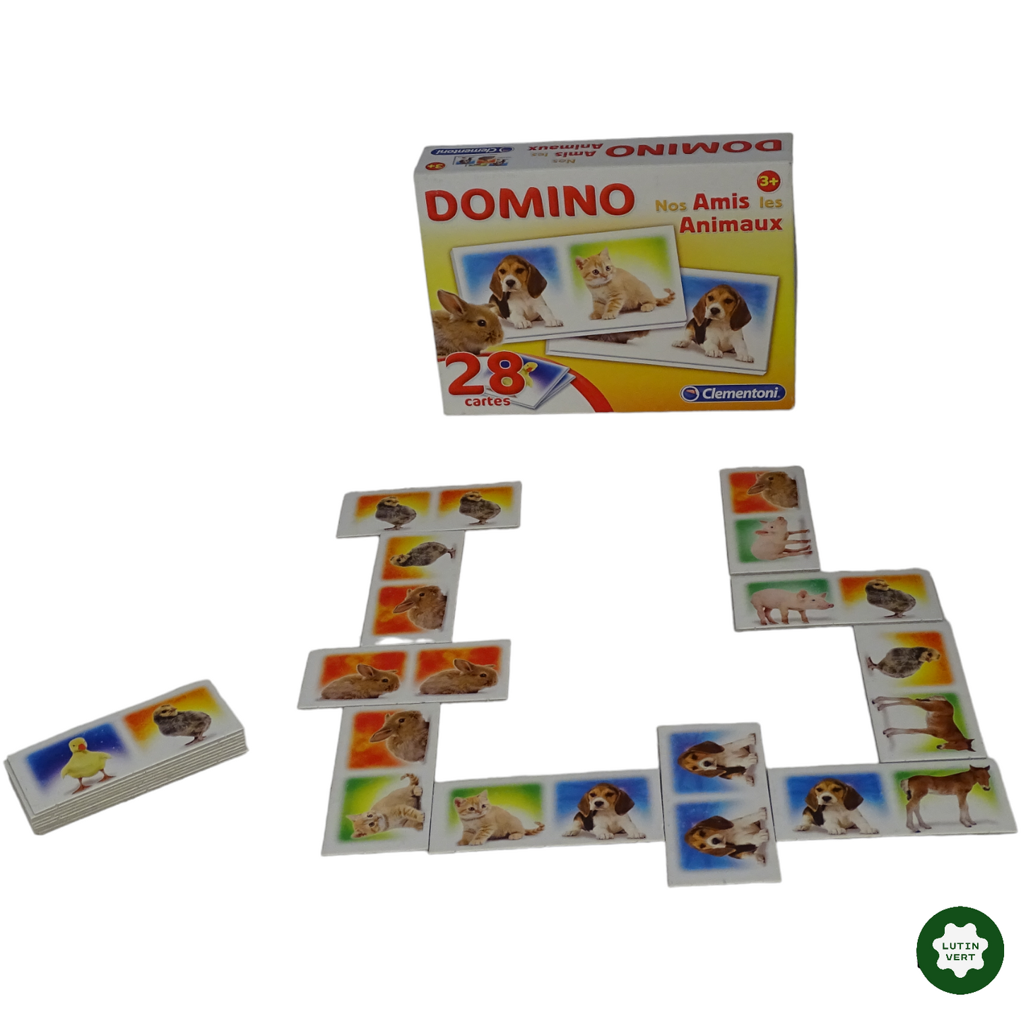 Jeu de dominos Nos amis les animaux d'occasion CLEMENTONI - Dès 3 ans | Lutin Vert