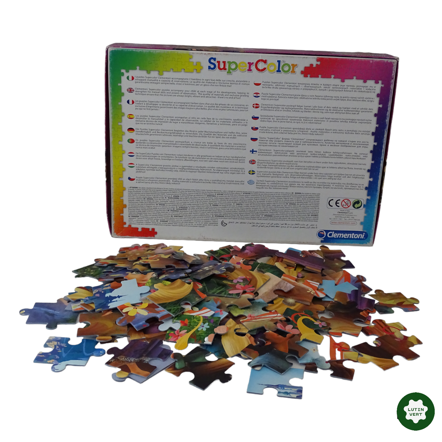 Puzzle de Raiponce maxi Super Color d'occasion CLEMENTONI - Dès 6 ans | Lutin Vert