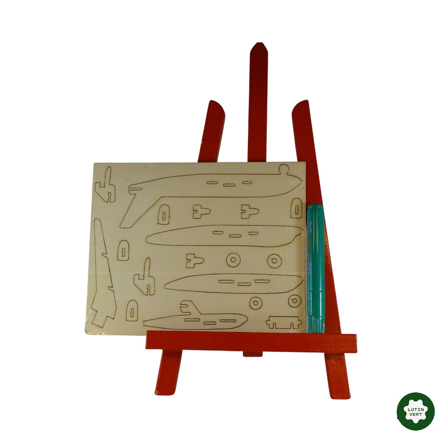 Maquette en bois d’un avion de ligne. d'occasion - Dès 10 ans | Ref 8769