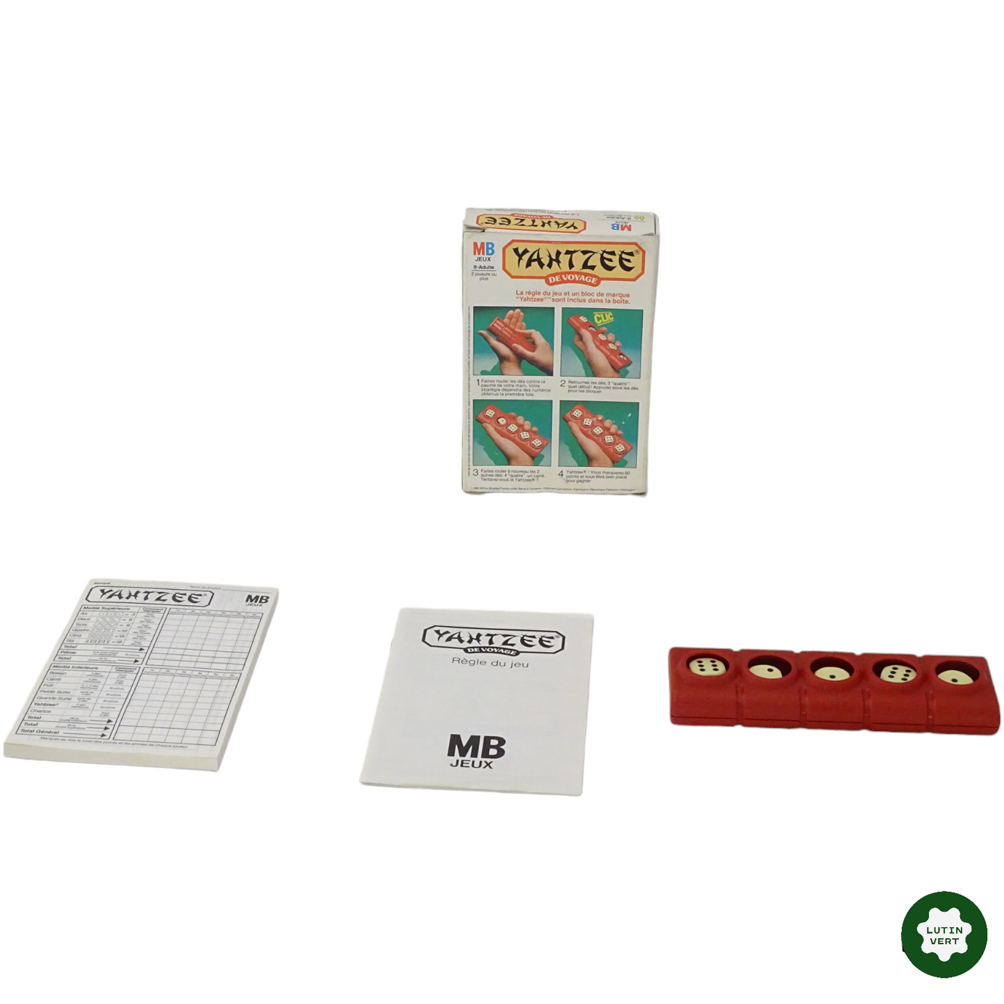 Yahtzee de voyage d'occasion MB JEUX - Dès 6 ans | Lutin Vert